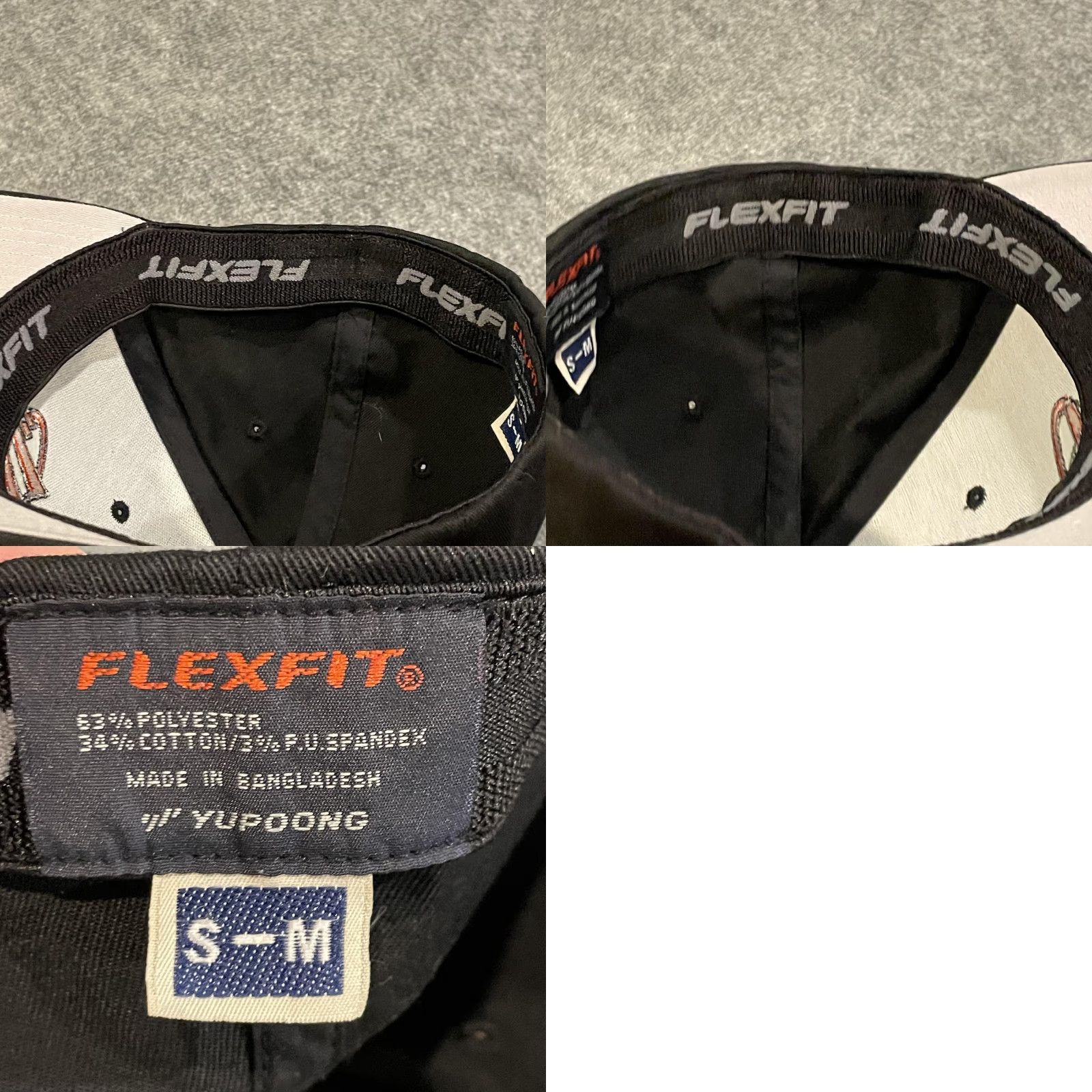 Vintage VINTAGE Flexfit Baseball Cap Mens S/M Black 311 Rock Band Hat Stretch Twill Cap Light Gray Underbrim Orange Logo Men Size ONE SIZE - 9 Thumbnail