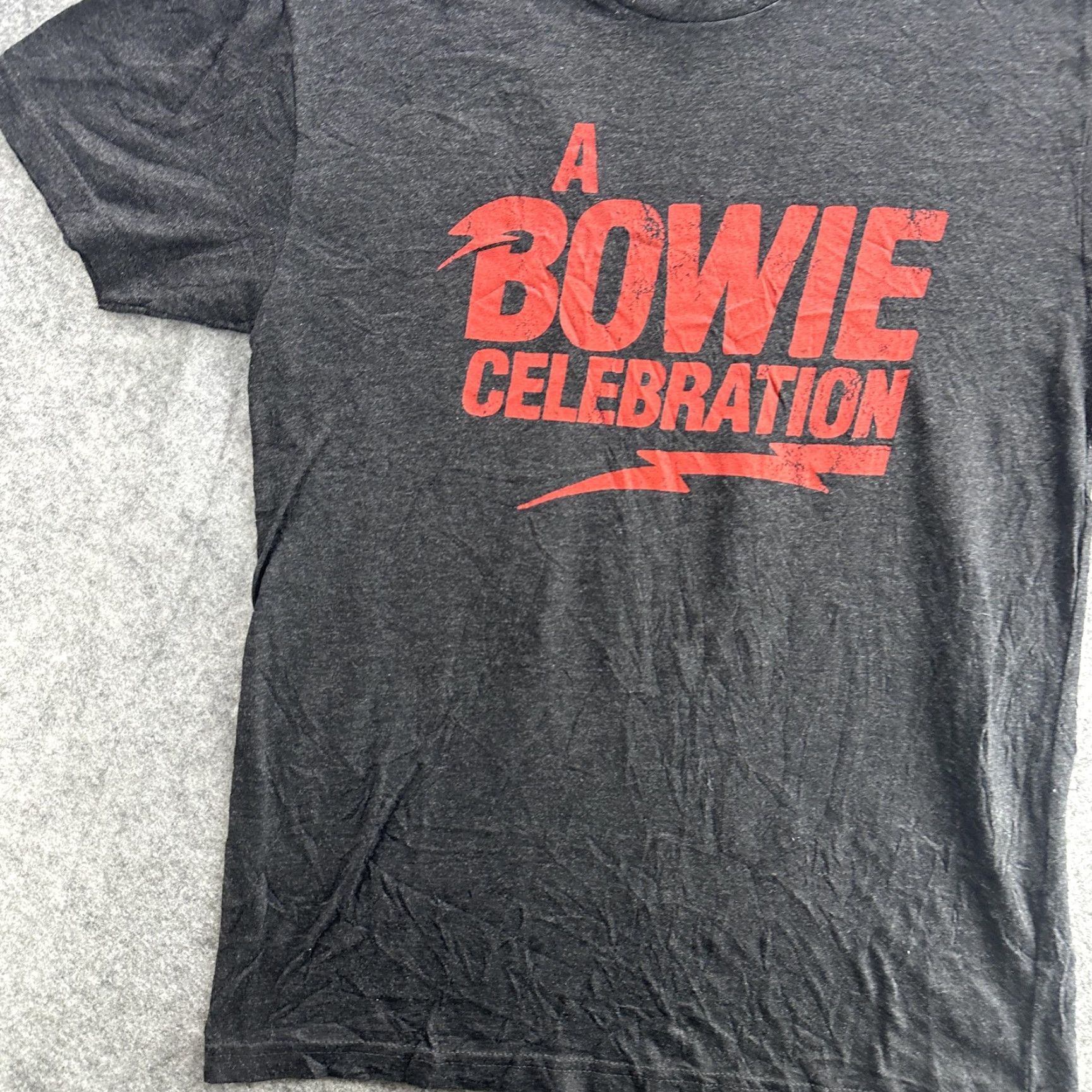 Next Level A Bowie Celebration Shirt Mens Medium Black Next Level Band Concert Tee Music Shirt Size US M / EU 48-50 / 2 - 4 Thumbnail