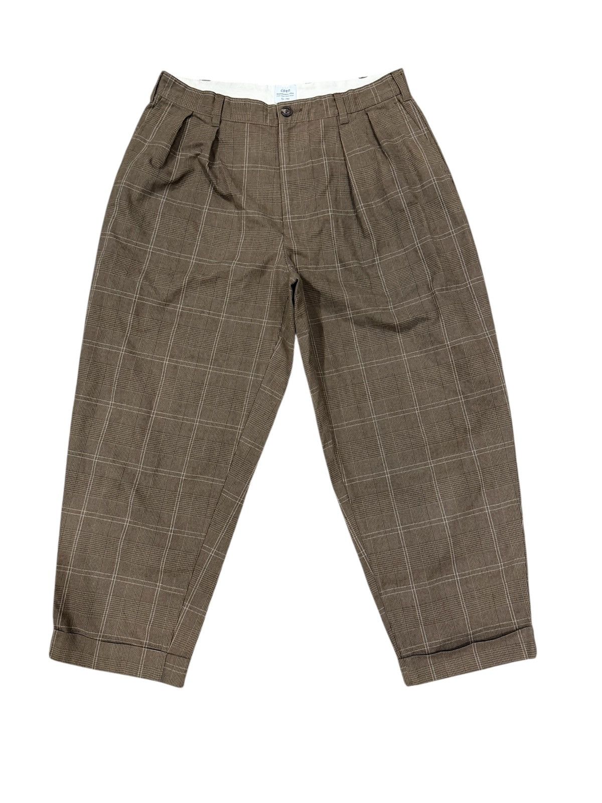 Japanese Brand × Junya Watanabe JAPAN BRAND COEN PLAID WIDE PANTS BALLON STYLE LONG RISE Size US 32 / EU 48 - 1 Thumbnail
