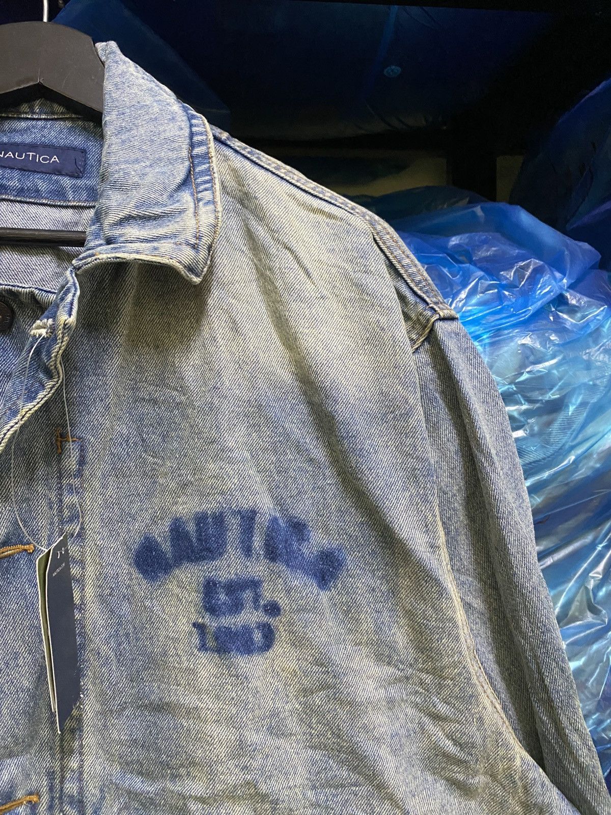 Nautica Nautica x Freak’s Store Vintage 90s Washed Blue Denim Jacket Size US L / EU 52-54 / 3 - 8 Thumbnail