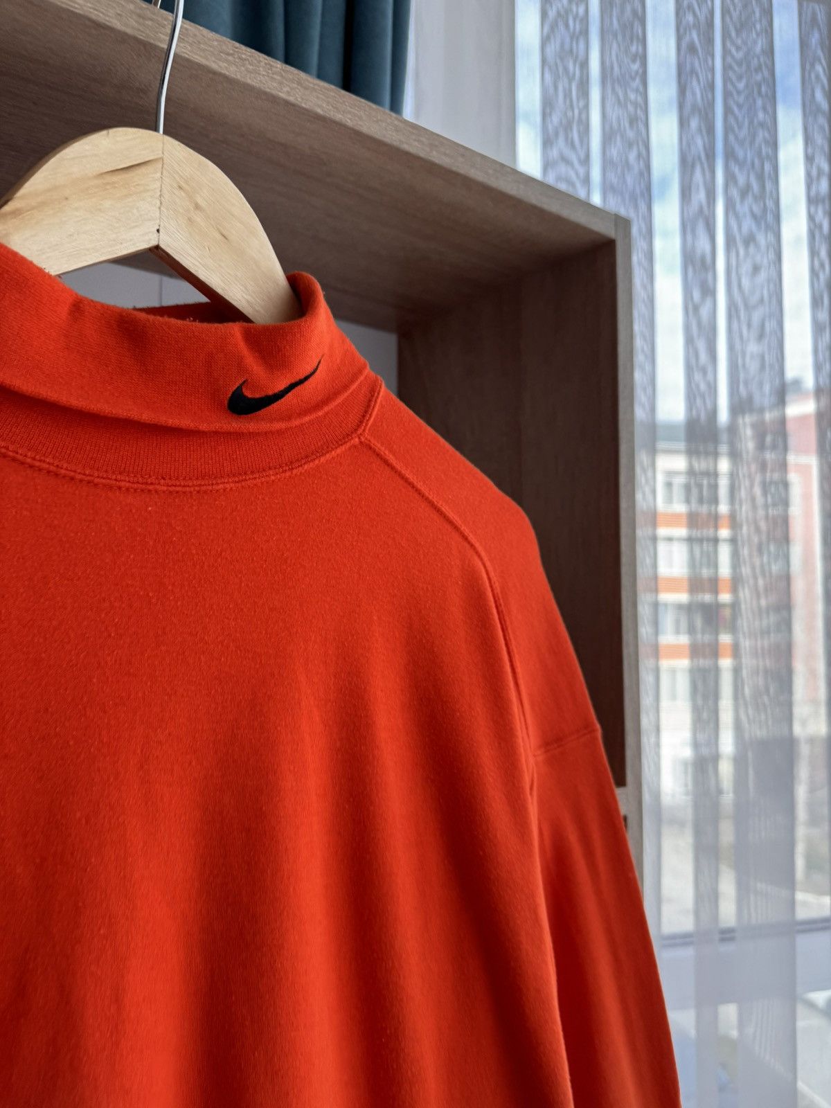 Nike × Vintage Vintage Nike Swoosh Orange Japanese Turtleneck Size US XL / EU 56 / 4 - 7 Thumbnail