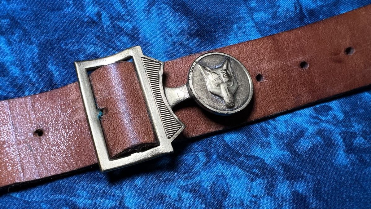 Vintage Avant Garde Swiss Scout Brown Vintage Leather belts Y2K Size 26 - 14 Thumbnail