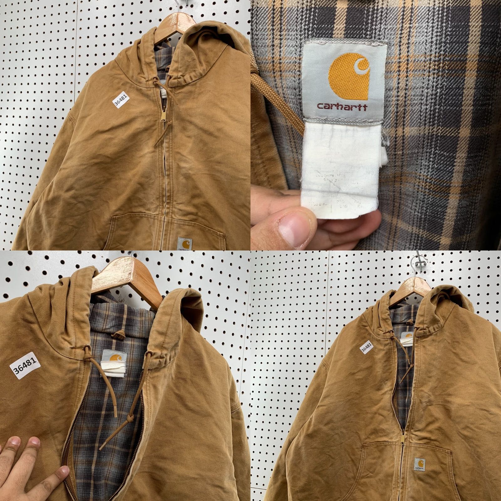 Carhartt VINTAGE Carhartt Jacket Mens 2XL Brown Canvas Workwear USA Lined Size US XXL / EU 58 / 5 - 8 Thumbnail