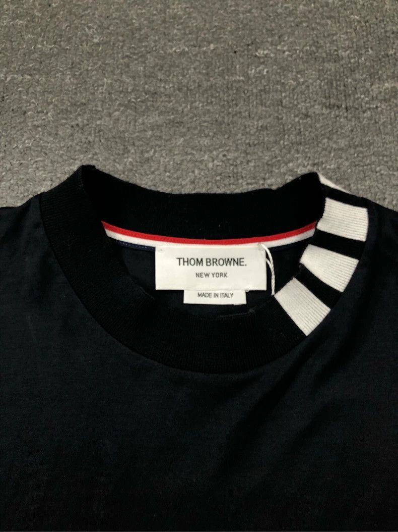 Thom Browne Thom Browne Classic three barred short sleeves Size US L / EU 52-54 / 3 - 7 Thumbnail