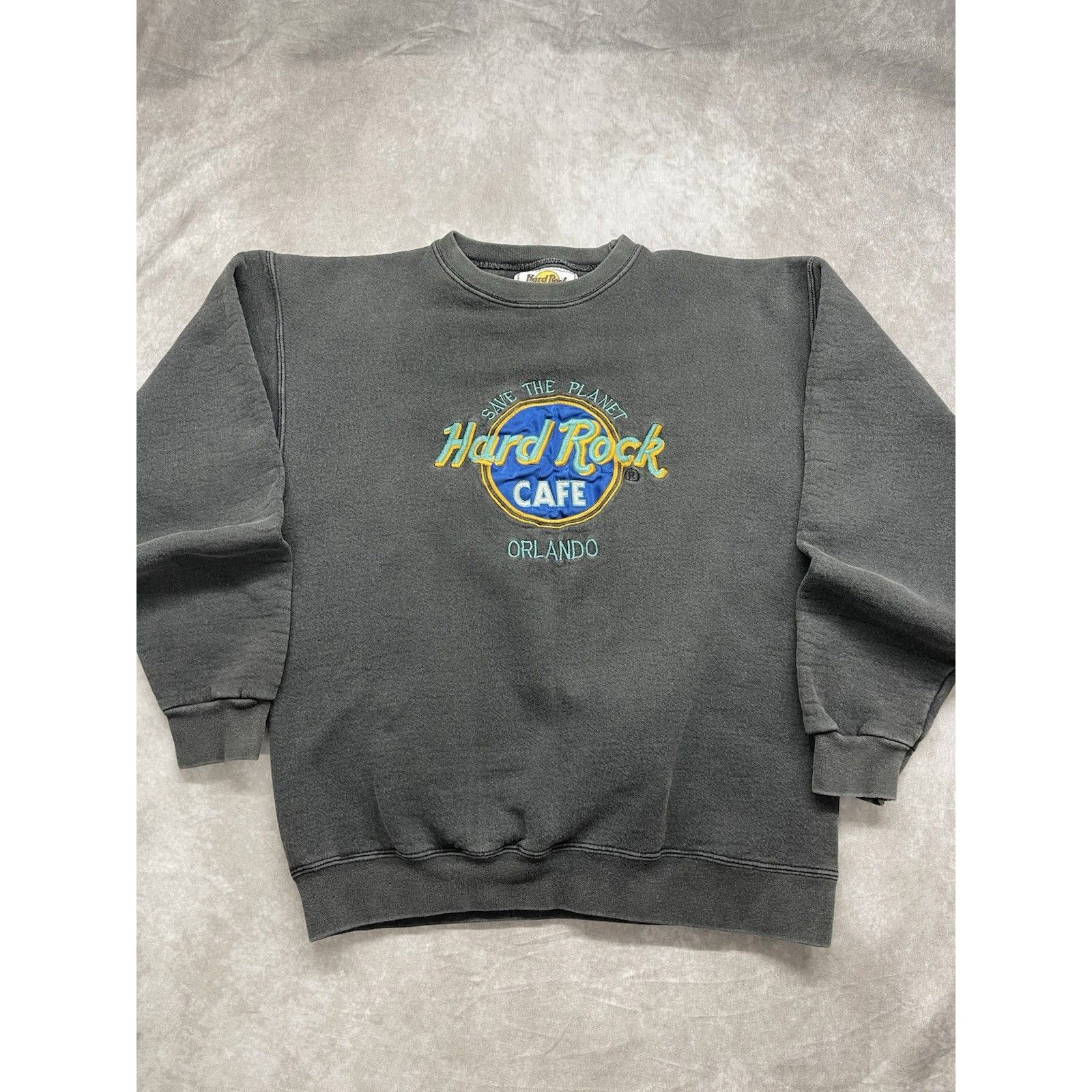 Hard Rock Cafe VTG 90s Hard Rock Cafe Orlando Save The Planet Sweatshirt Cr Size US M / EU 48-50 / 2 - 2 Thumbnail