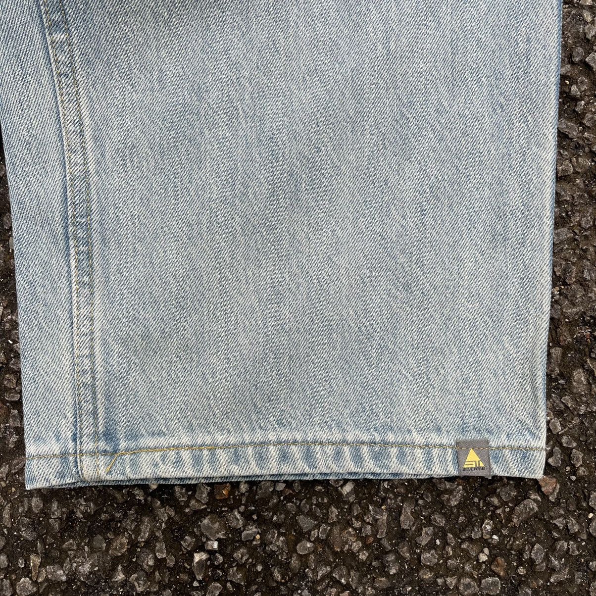 Levi's Levis Silvertab Baggy Jeans Light Blue Denim Carpenter Size US 33 - 2 Thumbnail