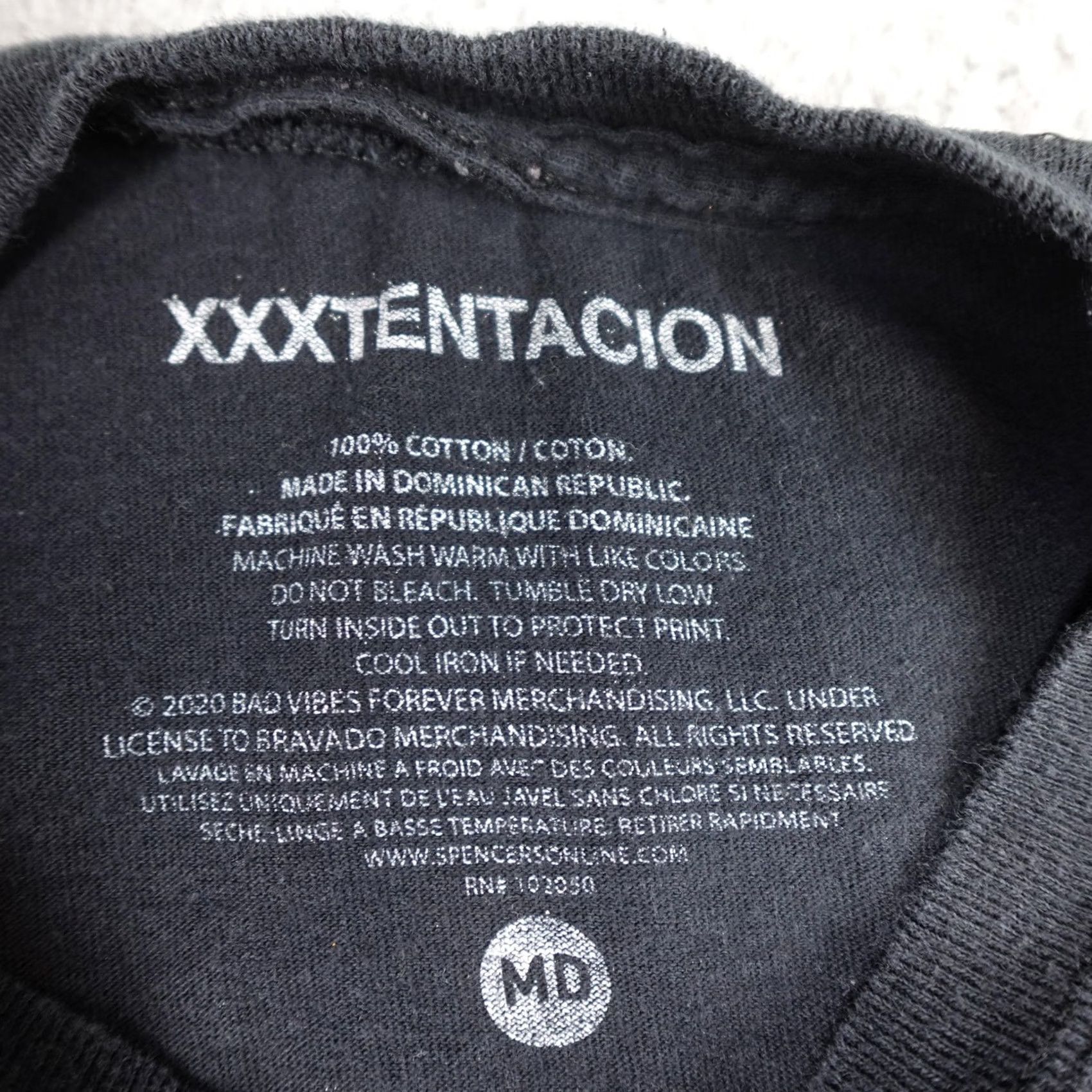 VIBE XXXTentacion Bad Vibes Forever Shirt Mens Medium Black Graphic Rap Tee Hip Hop Size US M / EU 48-50 / 2 - 3 Thumbnail