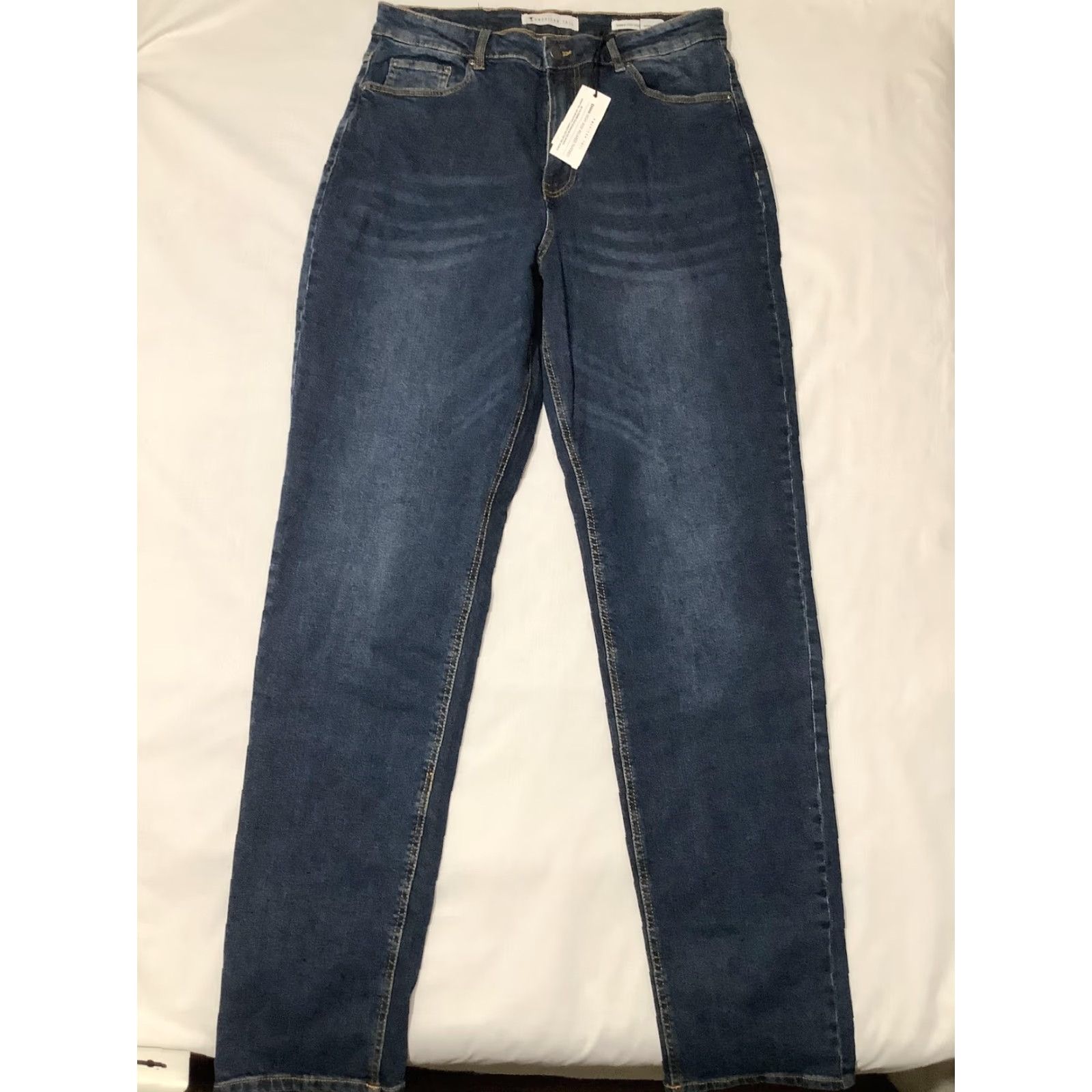 Vintage AMERICAN TALL Jeans Women 32x36 Emma High Rise Relaxed Tapered Denim Blue 5-Pocket Stretch Cotton Spandex Dark Indigo N/A Size 24" / US 00 / IT 34 - 2 Thumbnail