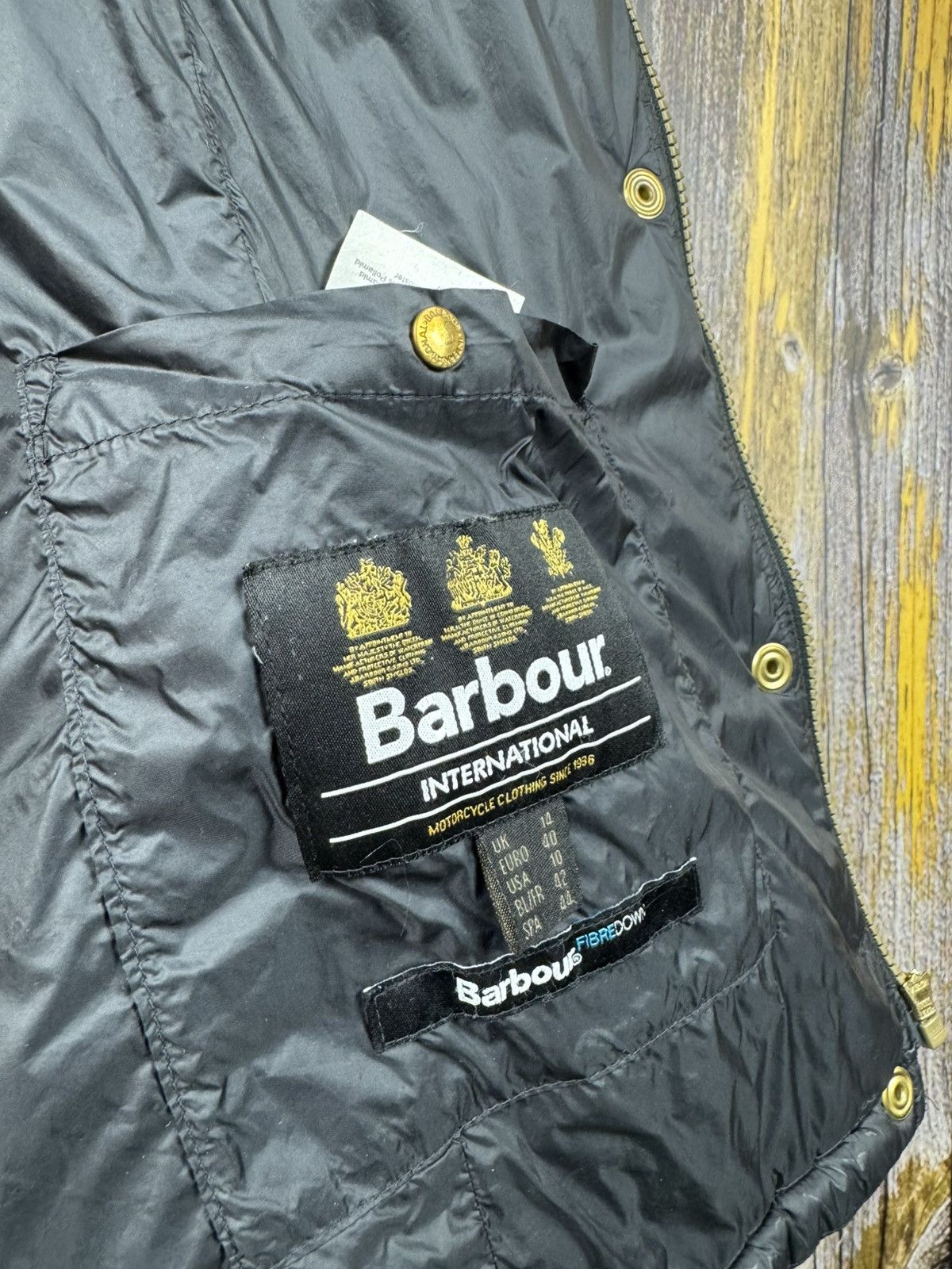 Barbour Barbour International Fibre Down Jacket Bomber England 🏴󠁧󠁢󠁥󠁮󠁧󠁿 Size L / US 10 / IT 46 - 14 Thumbnail