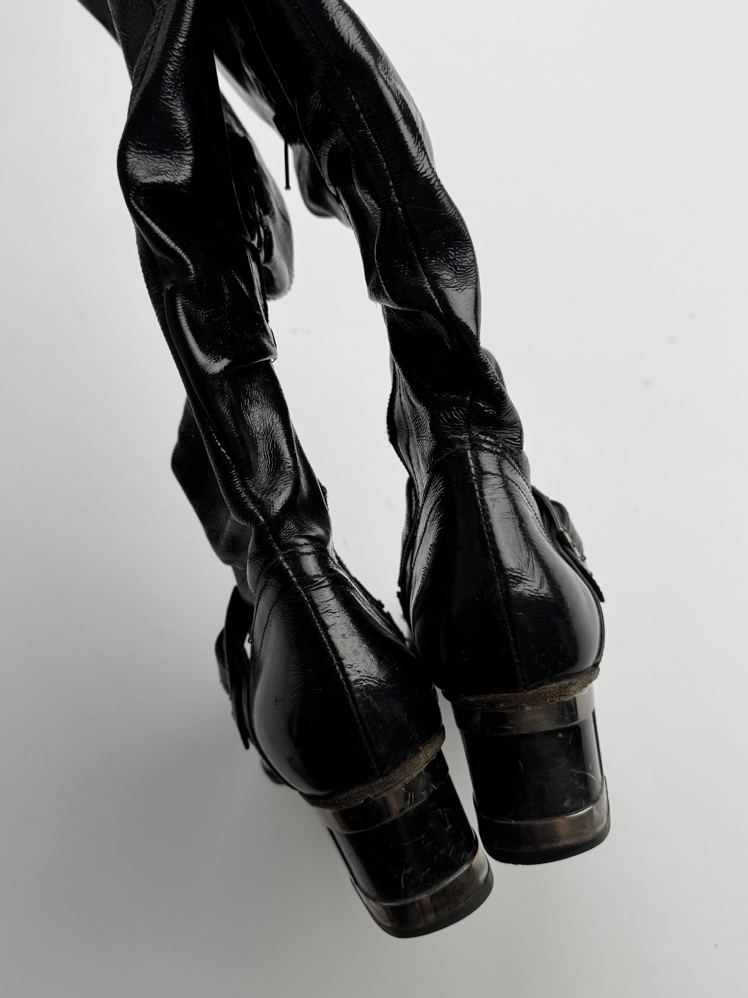 Vintage Vintage Leather Boots With Straps B427(V532)E2 Size US 7 / IT 37 - 7 Thumbnail