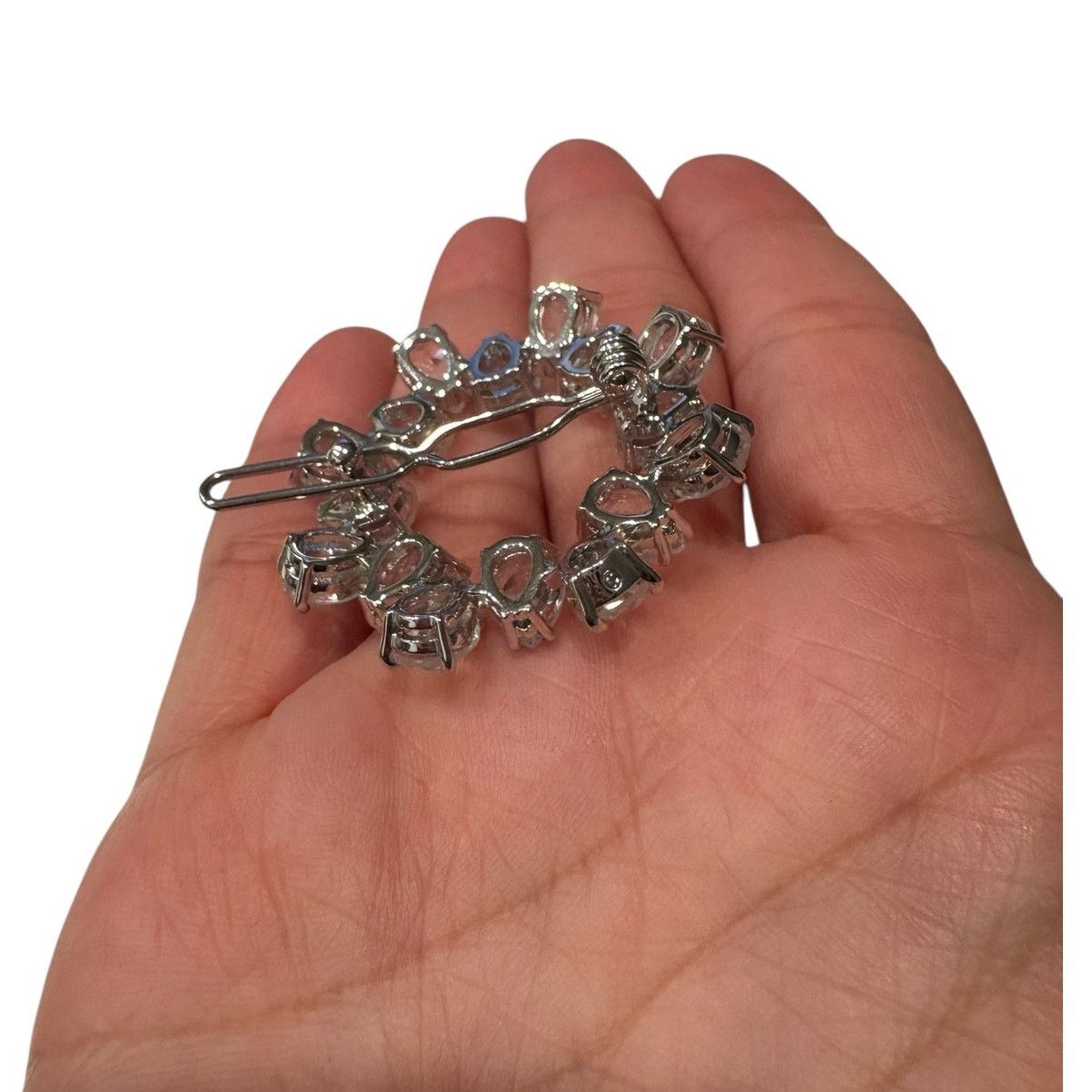 Swarovski Swarovski Hair Clip, Pear Cut Crystals, White, Rhodium Size ONE SIZE - 6 Thumbnail