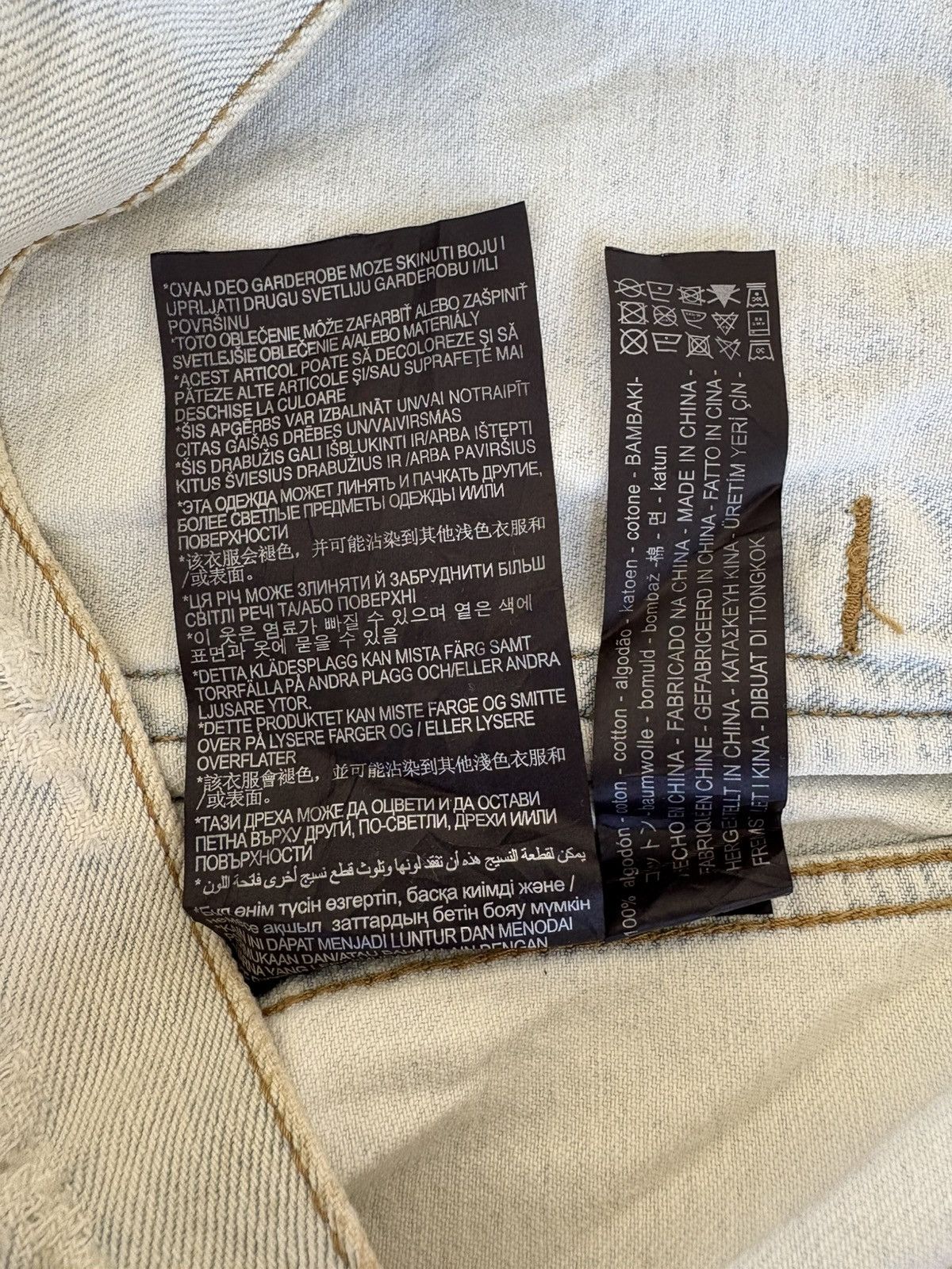 Zara Zara Man Denim Jacket With Two Rose Logo Distressed Denim Size US M / EU 48-50 / 2 - 20 Thumbnail
