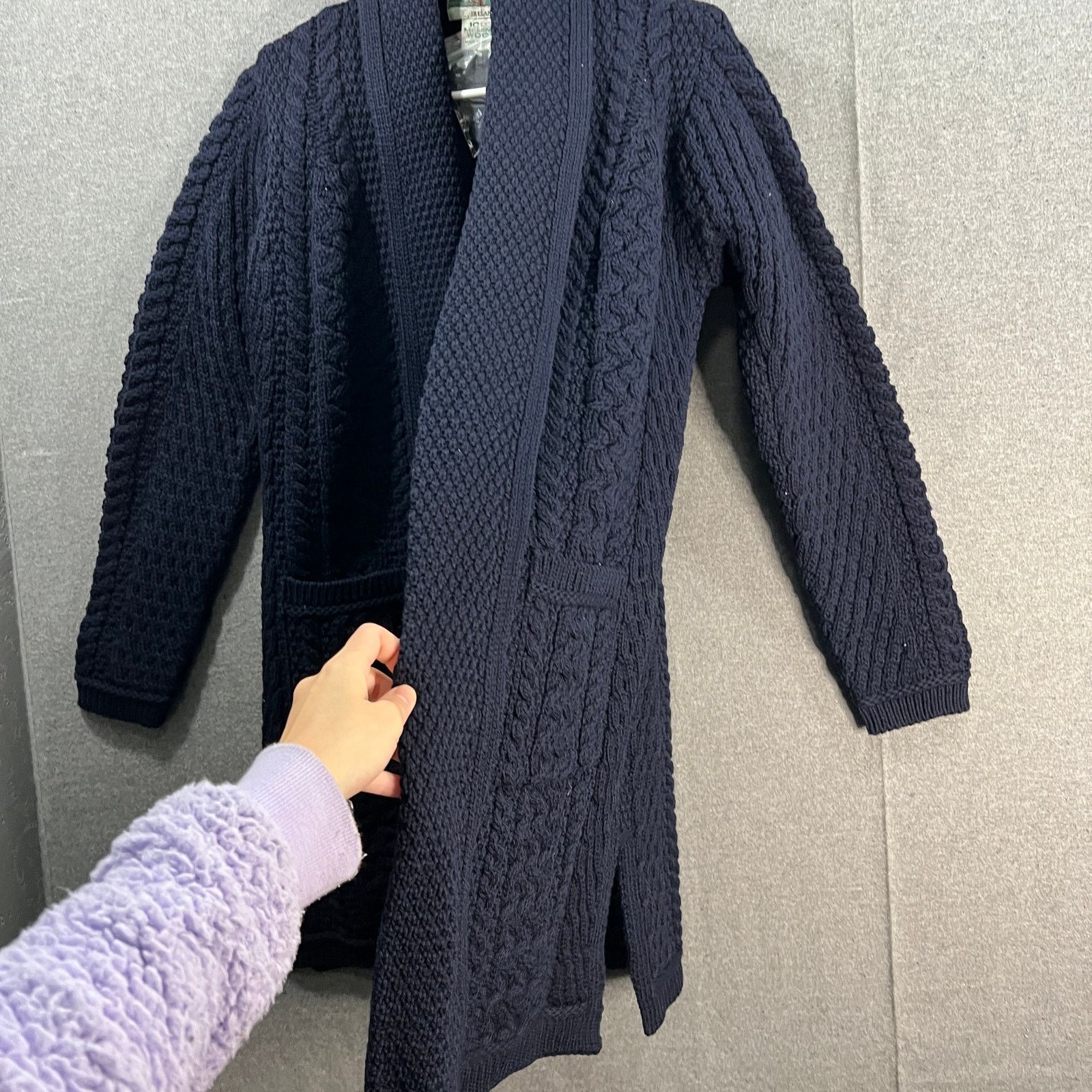 Aran Crafts Aran Craft Merino Wool Women's Sweater Size XS / US 0-2 / IT 36-38 - 4 Thumbnail