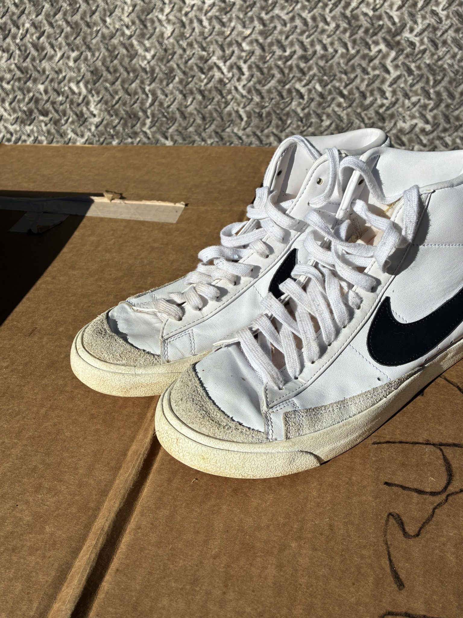 Other Nike Blazer Mid '77 Vintage White Black Lifestyle Retro 8.5 Size US 8.5 / EU 41-42 - 5 Thumbnail