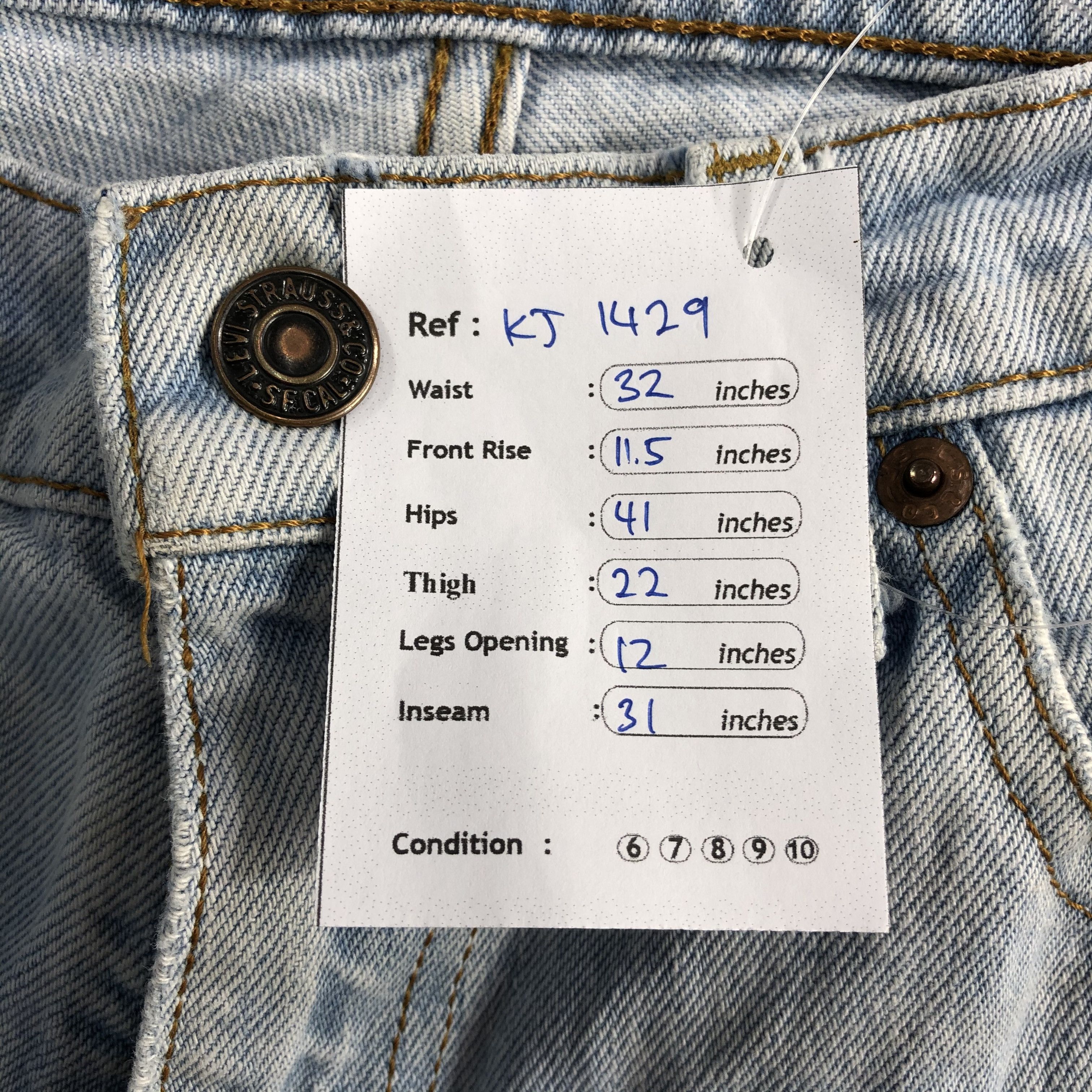 Levi's Vintage Levi's 616 Jeans Light wash Denim KJ1429 Size US 32 / EU 48 - 10 Thumbnail