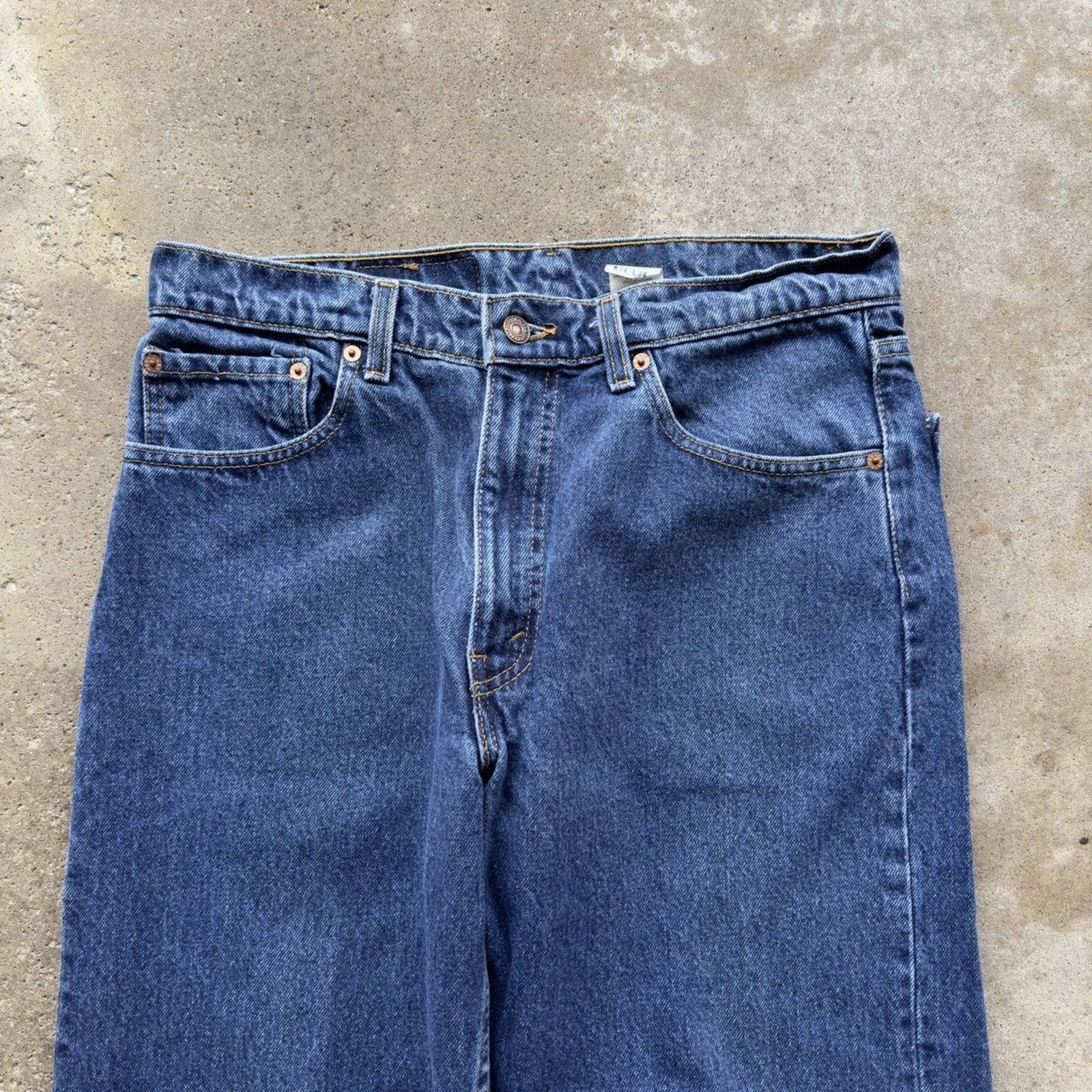 Vintage Vintage 90s Levi's 550 Made in USA Jeans Dark Wash Size US 33 - 3 Thumbnail
