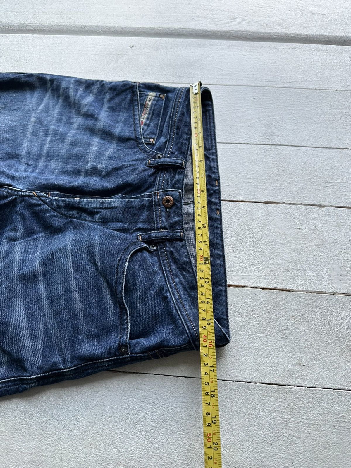 Diesel VNTG 🚨 Y2K Diesel Industry shorts Streetwear blue faded Size US 31 - 12 Thumbnail