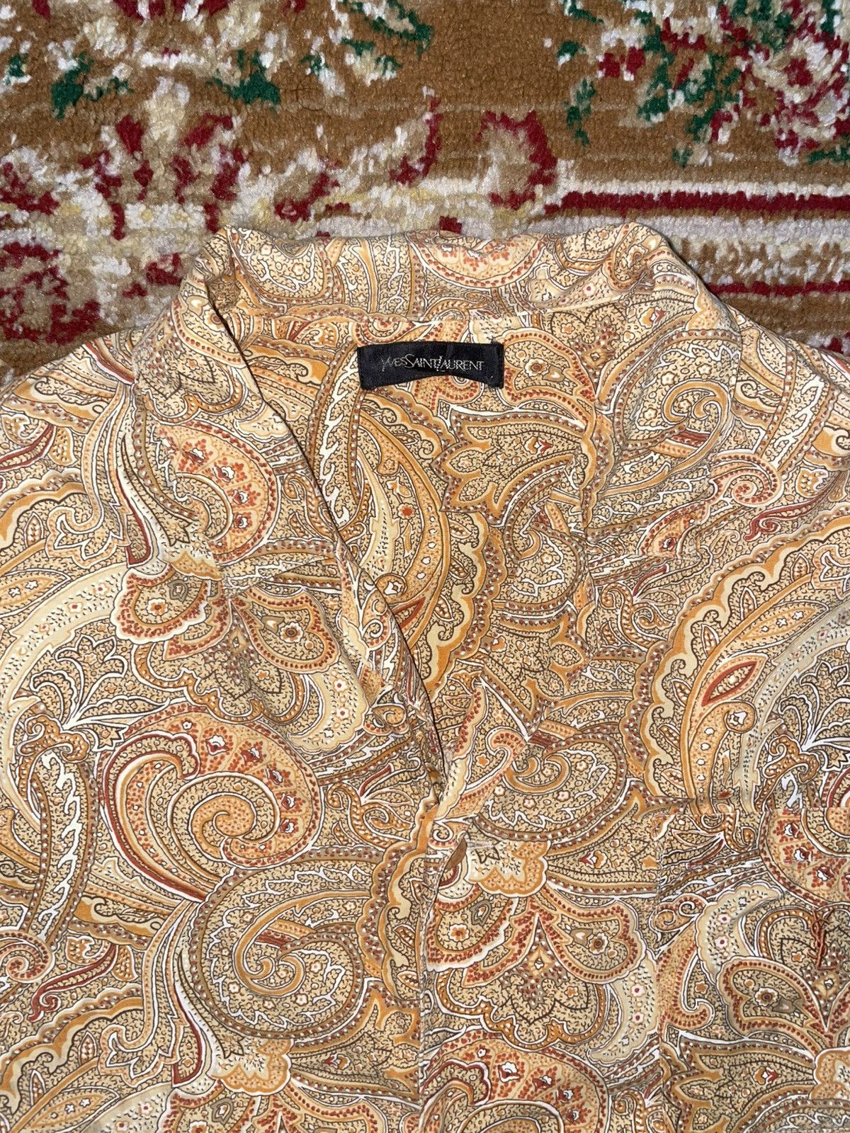 Yves Saint Laurent 90s Paisley Yves Saint Laurent YSL Size US L / EU 52-54 / 3 - 4 Thumbnail