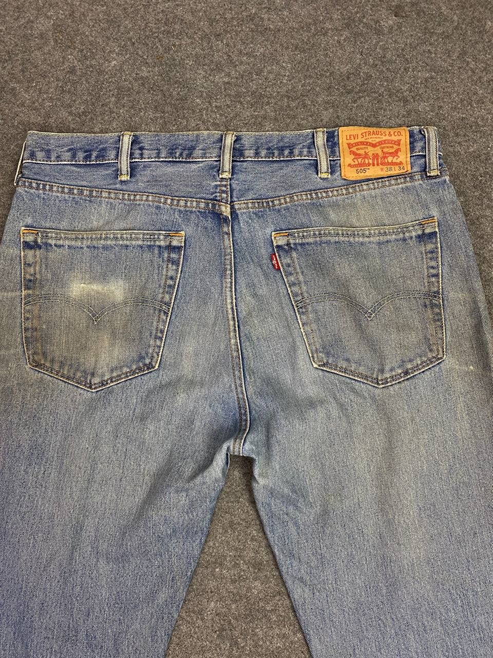 Levi's levis 505 relaxed fit denim nice design Size US 39 - 3 Thumbnail