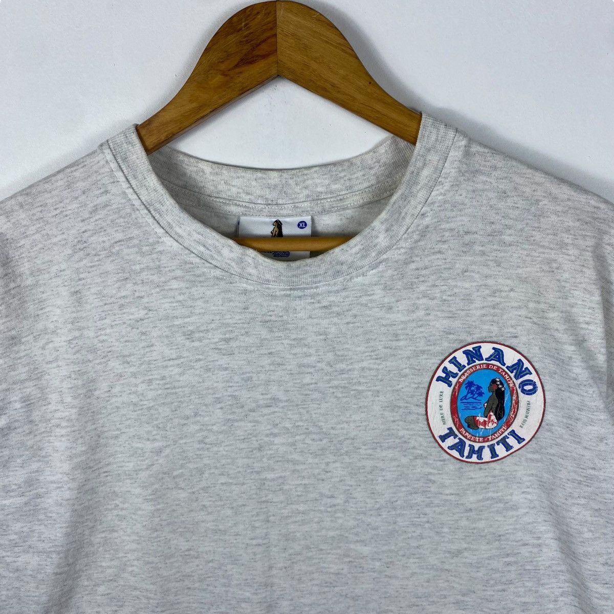 Vintage Vintage 90's HINANO TAHITI Beer Graphic Tee Shirt Size US XL / EU 56 / 4 - 5 Thumbnail