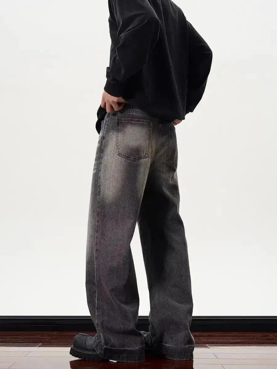 Japanese Brand High street vintage black straight tube micro flared jeans Size US 32 / EU 48 - 5 Thumbnail