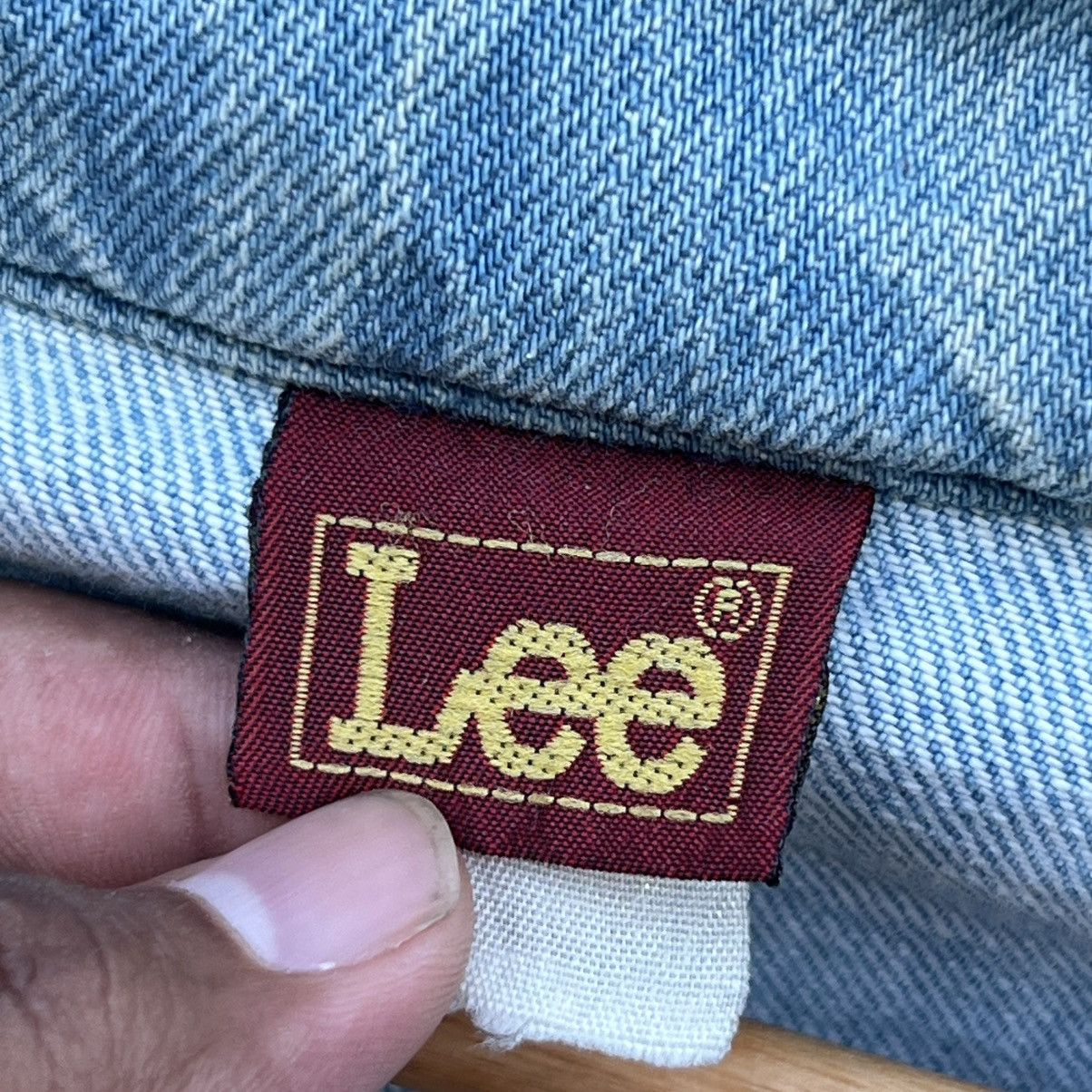 Lee “VINTAGE” 90s LEE LIGHT WASH DENIM ZIP-UP FIELD JACKET Size US L / EU 52-54 / 3 - 21 Thumbnail