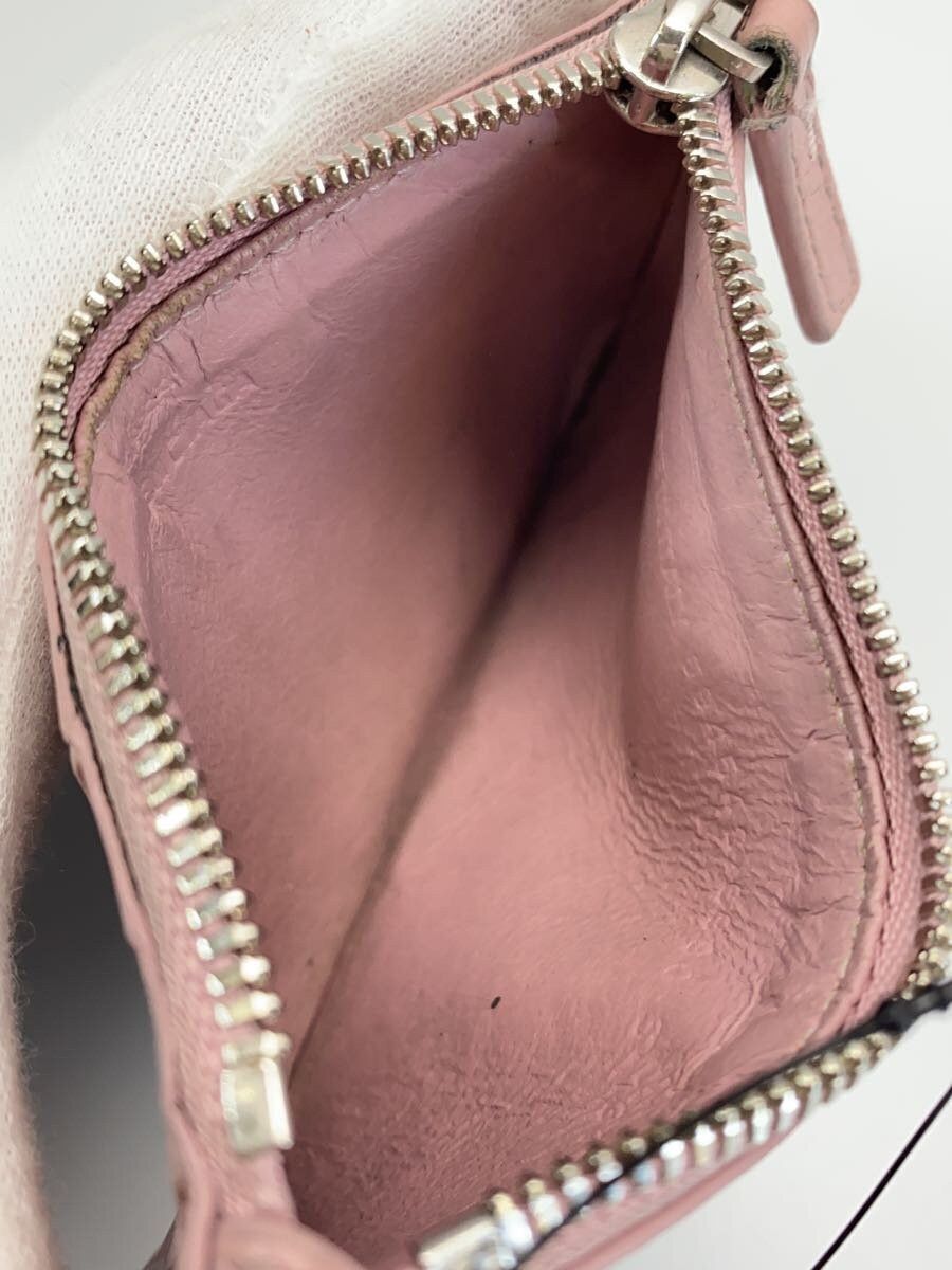 Balenciaga Balenciaga Sheepskin Card Case Pink Logo Scratched Size ONE SIZE - 4 Thumbnail