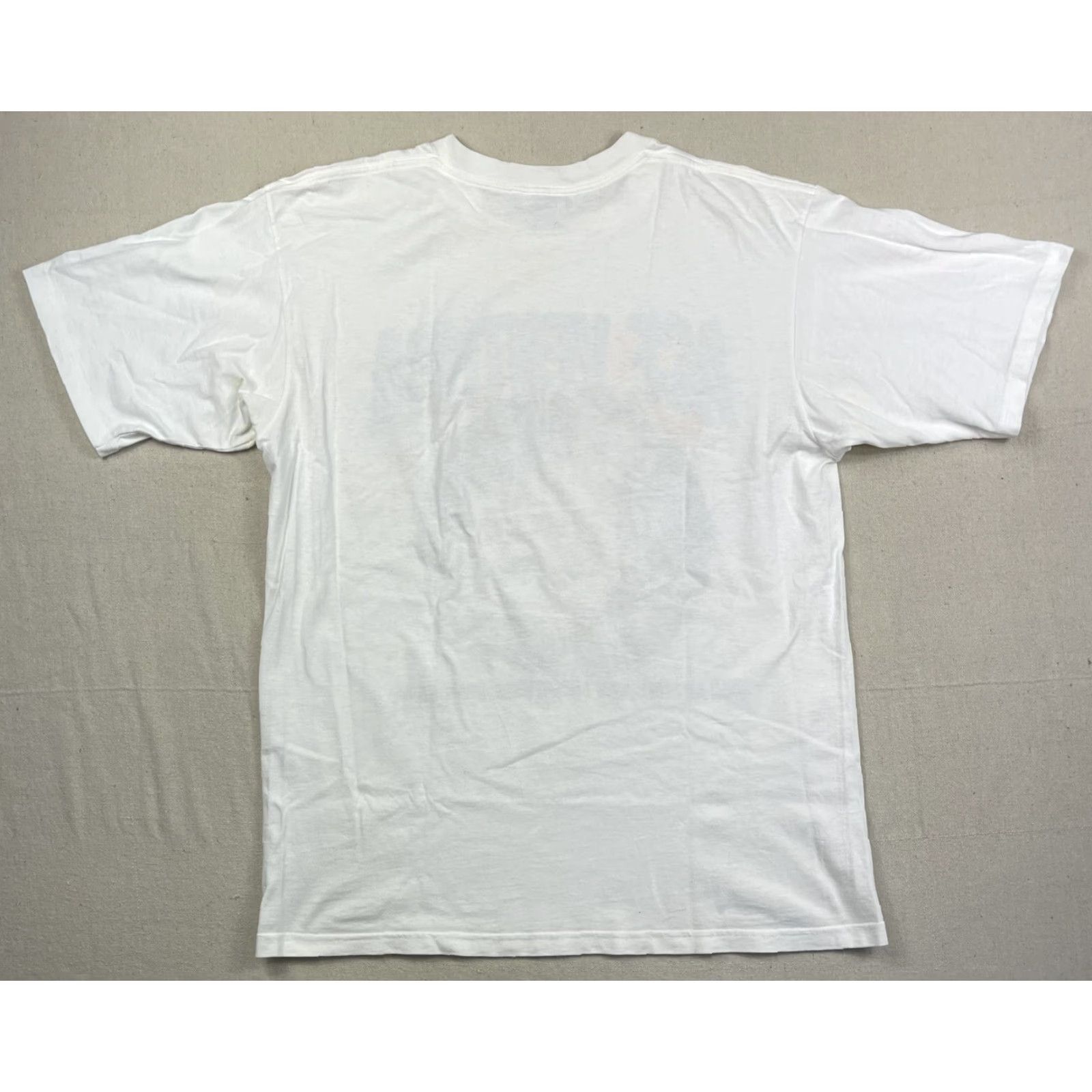 Gildan VINTAGE Ace Ventura Jim Carrey T-Shirt – Movie Logo Graphic, Cotton, White, 1995, Size L, Men, Short Sleeve, Crew Neck, Gildan, 90s Era Size US L / EU 52-54 / 3 - 3 Thumbnail
