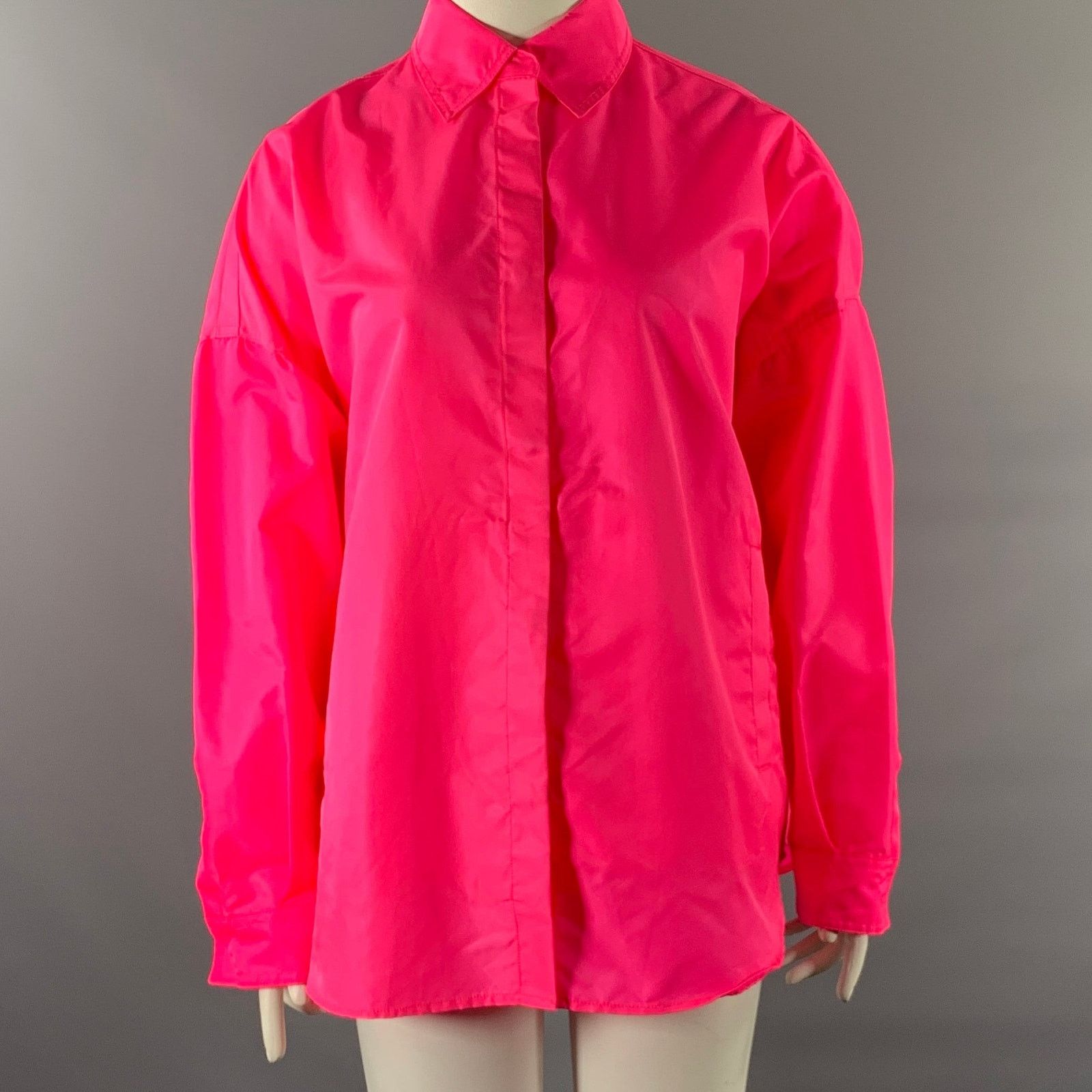 Frankie Shop THE FRANKIE SHOP Size XS/S Pink Polyester Shirt Jacket Shirt Size XS / US 0-2 / IT 36-38 - 1 Thumbnail