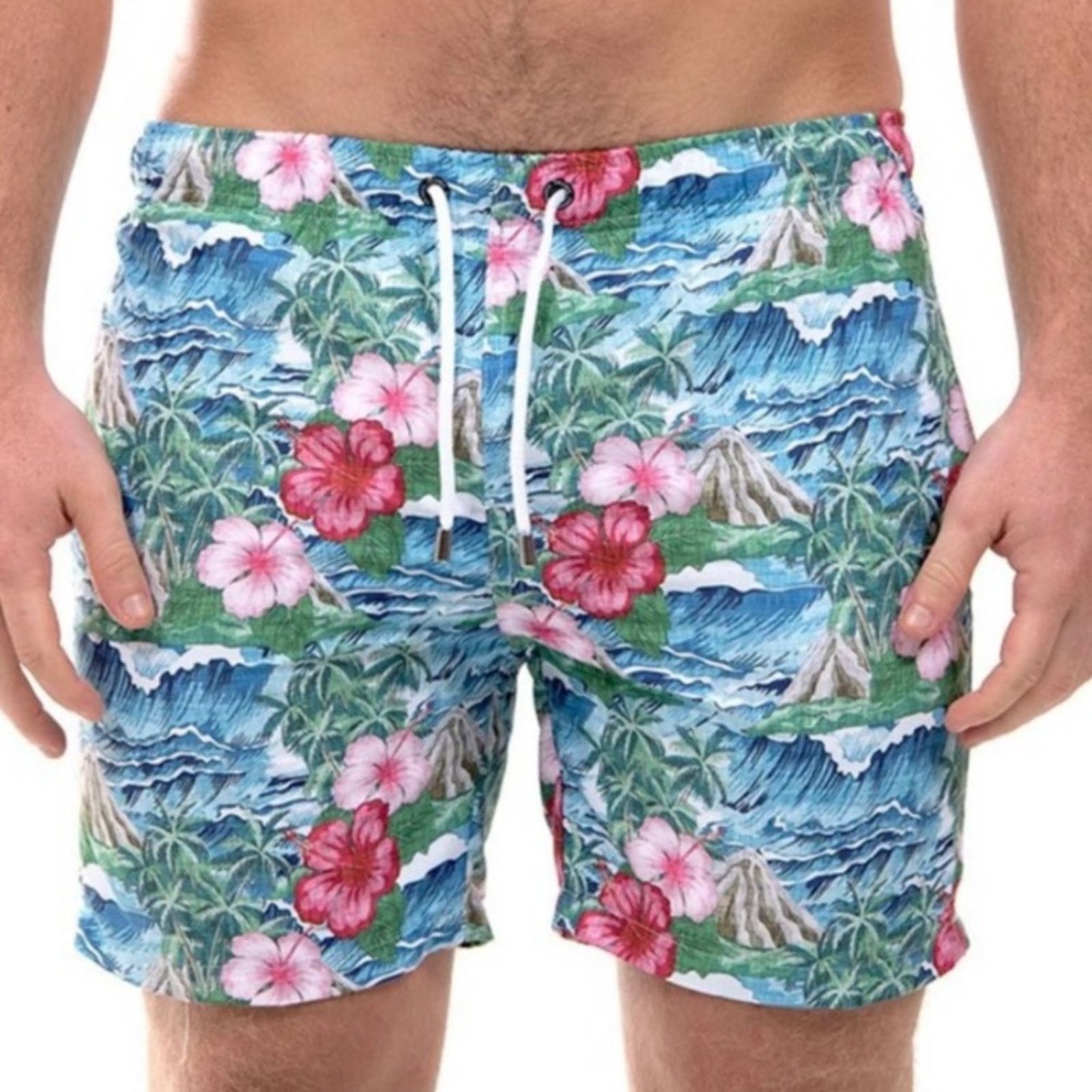 Franks FRANKS Mens $89 Volcano Oahu Swim Shorts Trunk Suit XL NWOT Size US 36 / EU 52 - 2 Thumbnail