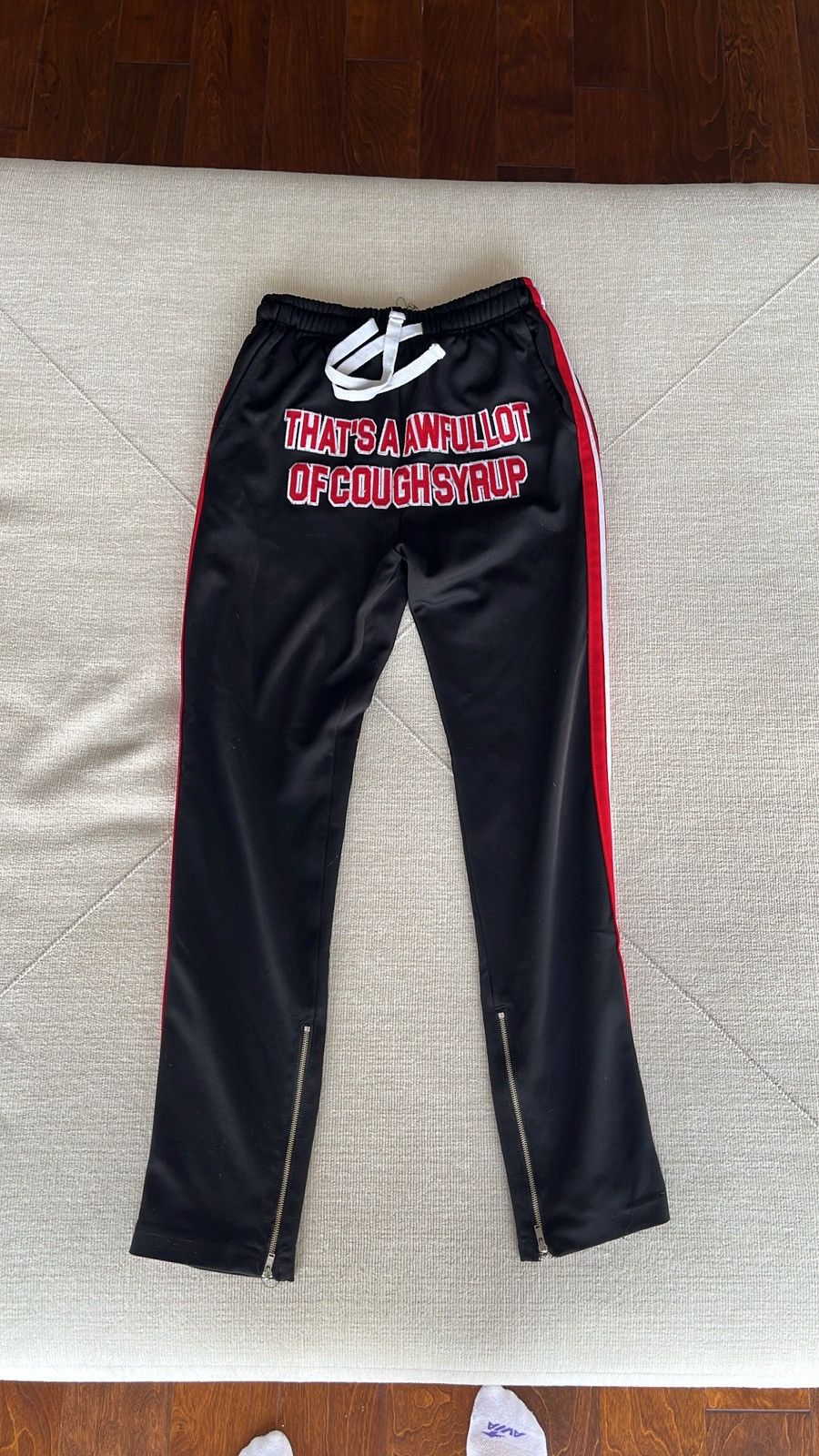 Awful Lot of Cough Syrup Track pant with zipper Size US 32 / EU 48 - 1 Thumbnail
