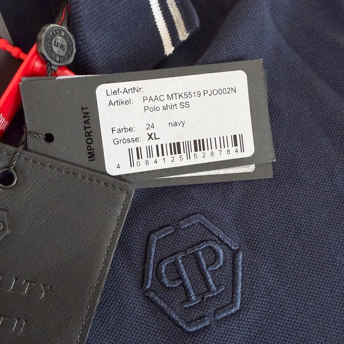 Philipp Plein Philipp Plein Polo Shirt XL Navy Logo Short Sleeve NWT Size US XL / EU 56 / 4 - 5 Thumbnail