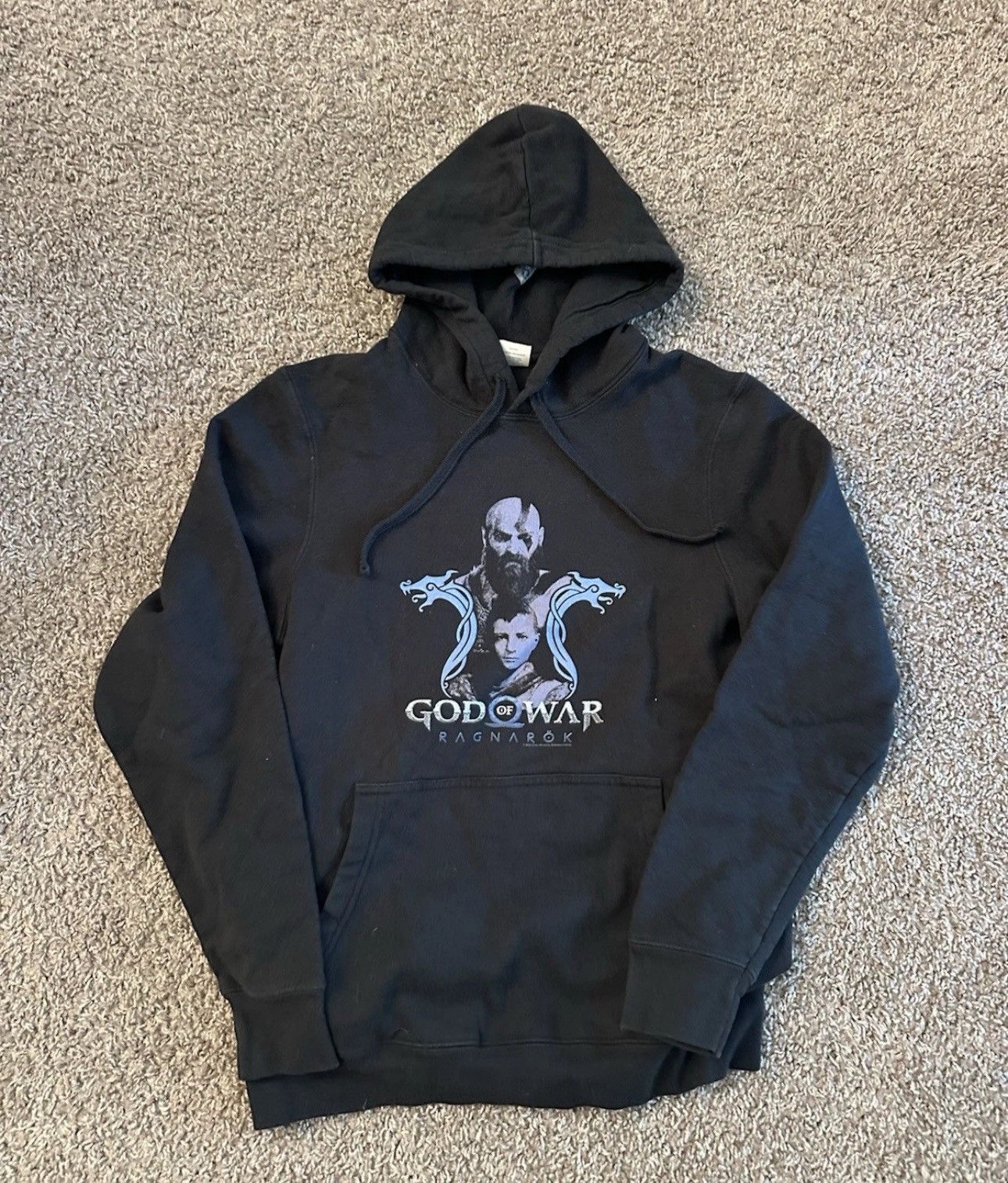Vintage God of War Game Ragnarok Release Promo Hoodie Sweatshirt Size US S / EU 44-46 / 1 - 1 Thumbnail