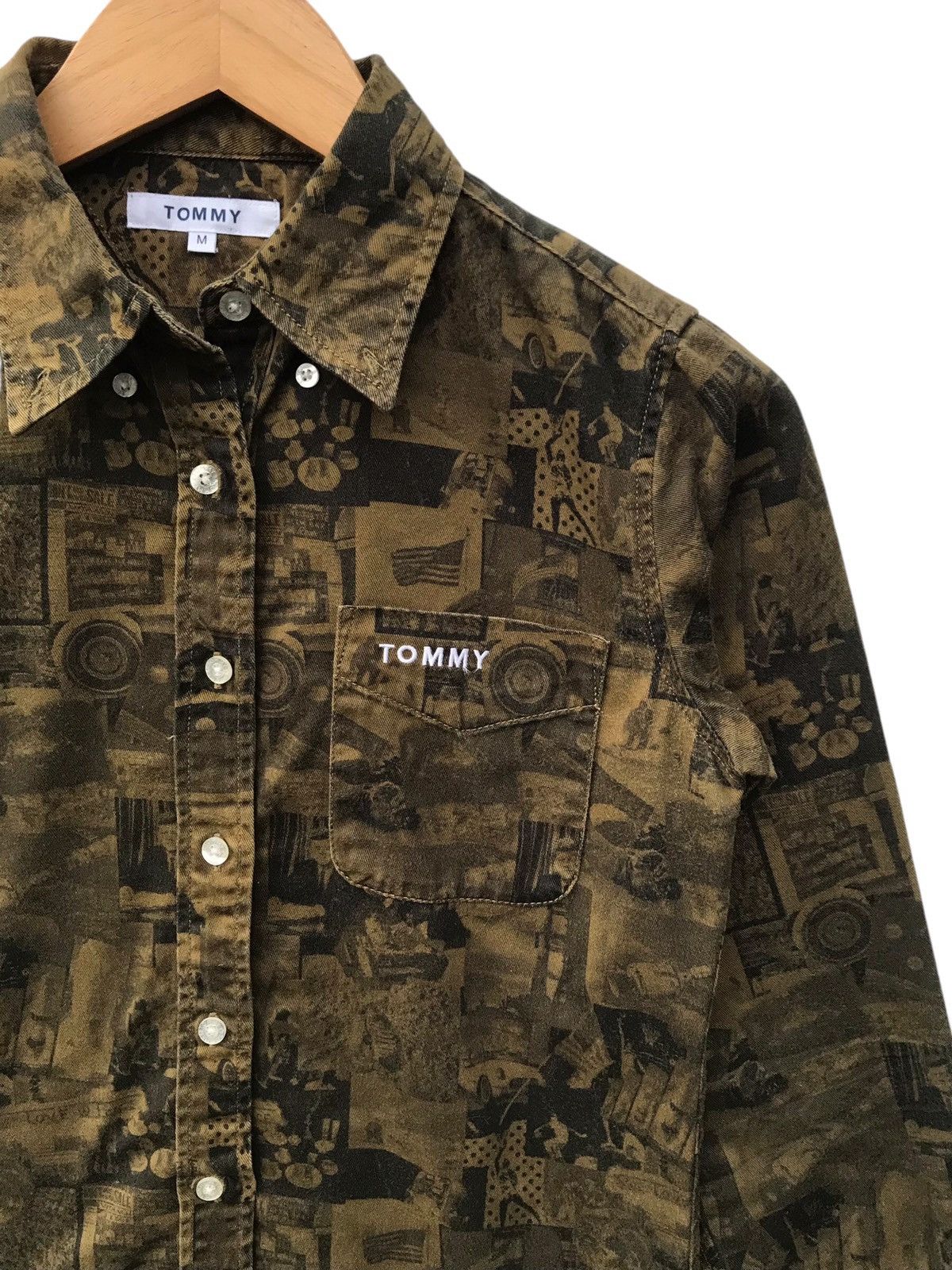 Tommy Hilfiger Tommy Women’s Button Ups Overprinted Shirt Size M / US 6-8 / IT 42-44 - 2 Thumbnail