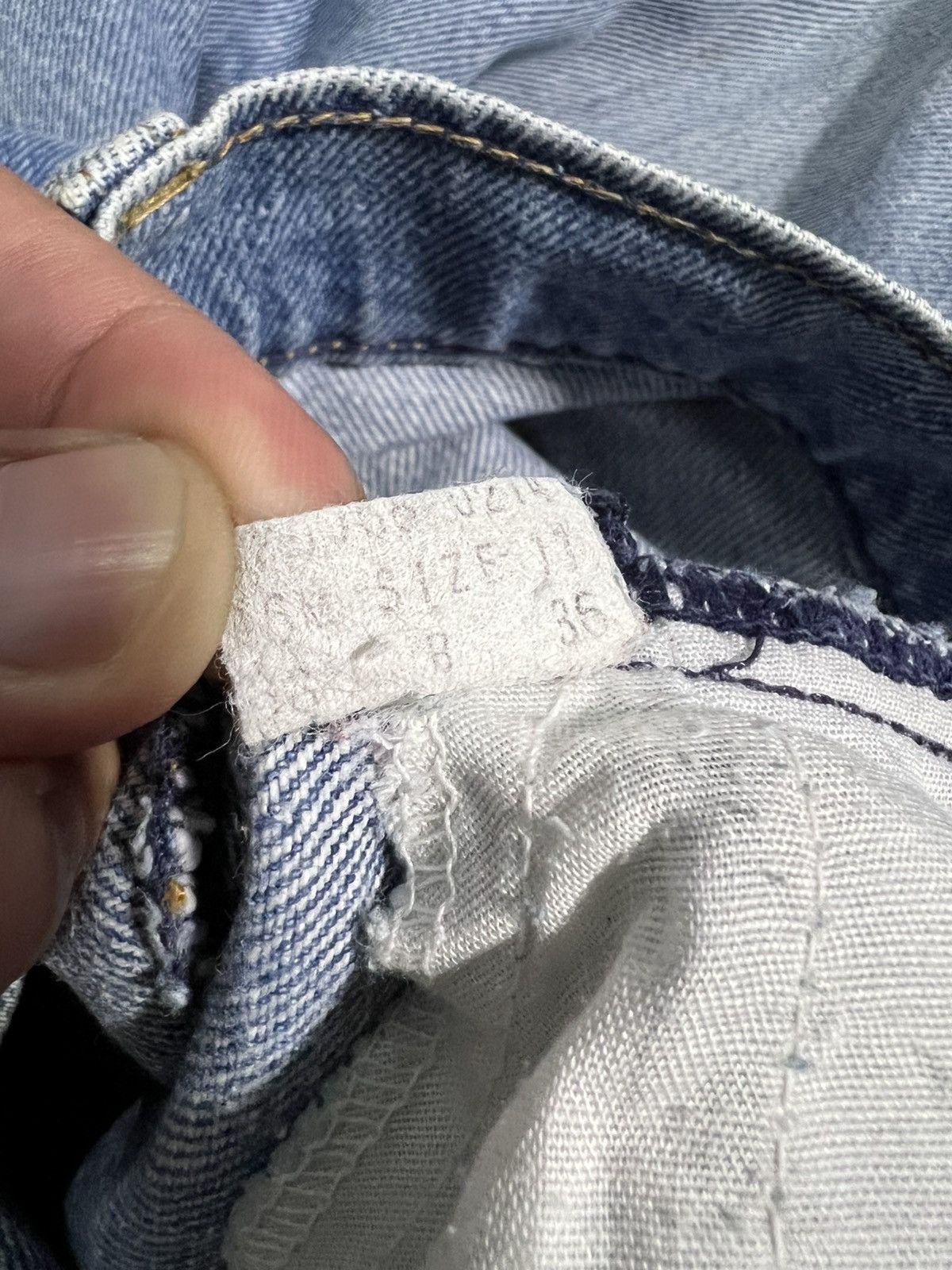 Levi's Vintage 70’s Levi’s Orange Tab Mud Wash Jean Size US 28 / EU 44 - 19 Thumbnail