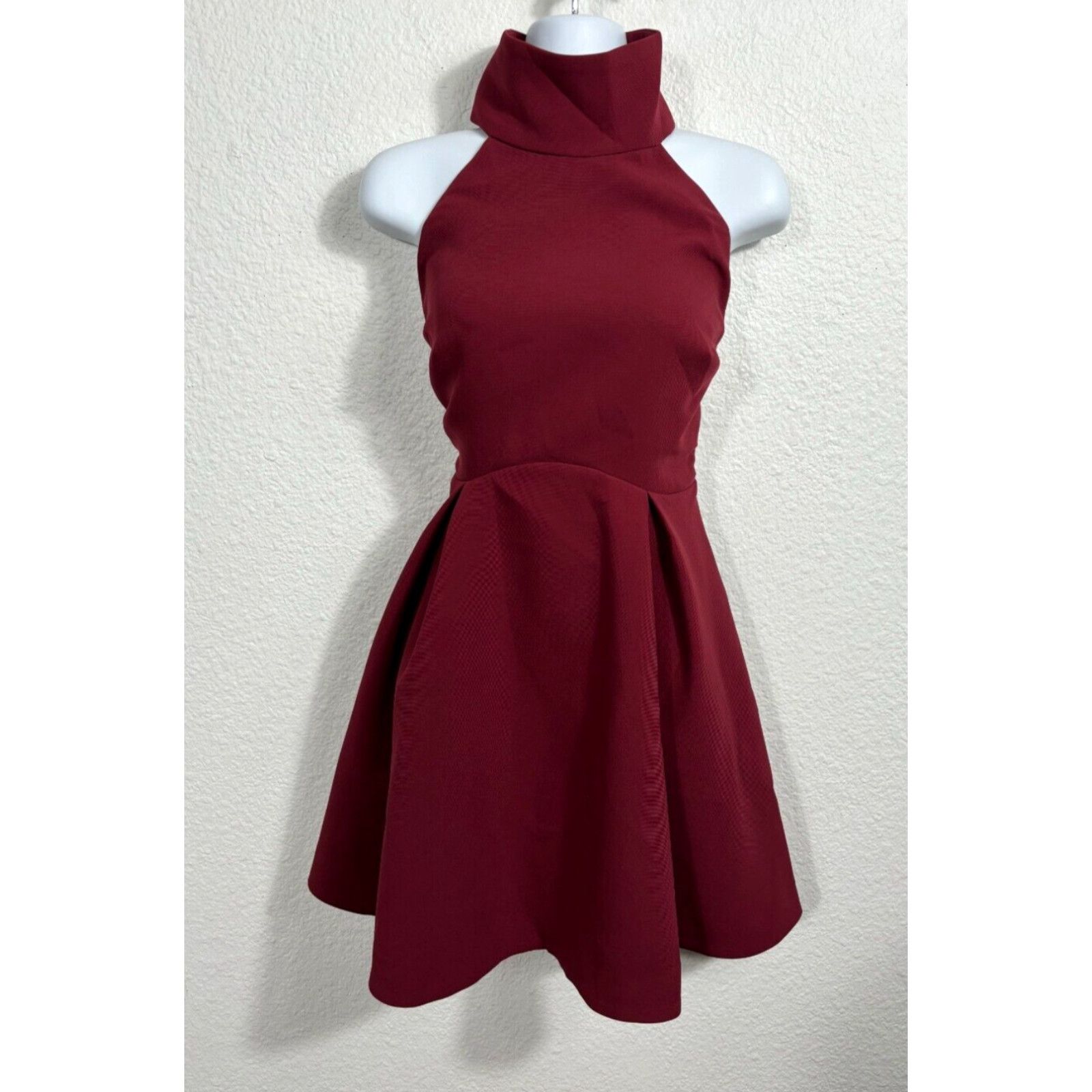 image of Vintage Finders Keepers Dress Fits Like A Medium Tag Says L Smoke Trails Mini Oxblood in White, Wom