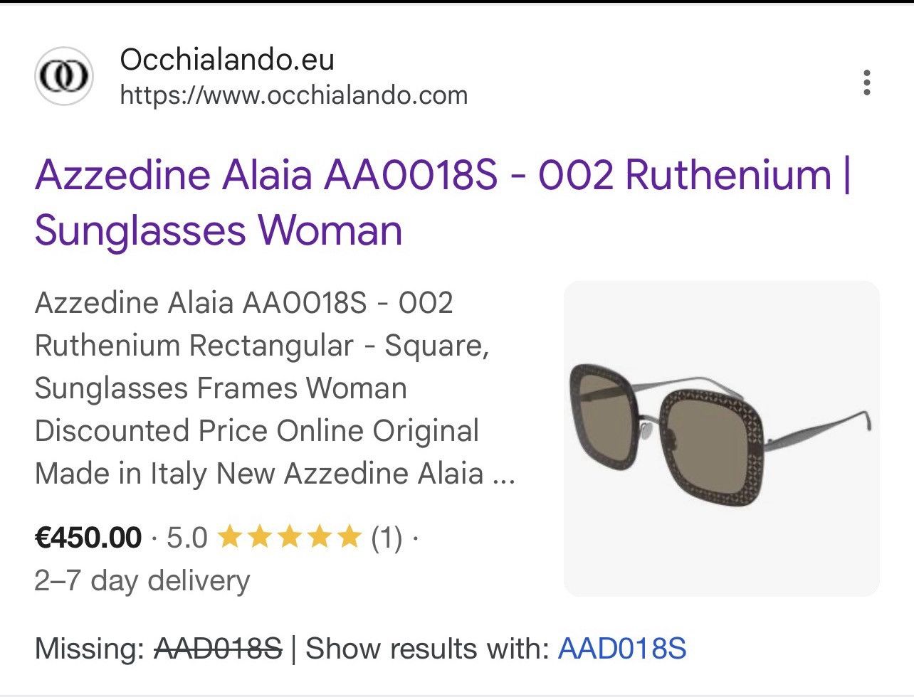 Other Azzedine Alaia Sunglasses (Unisex) Size ONE SIZE - 12 Thumbnail