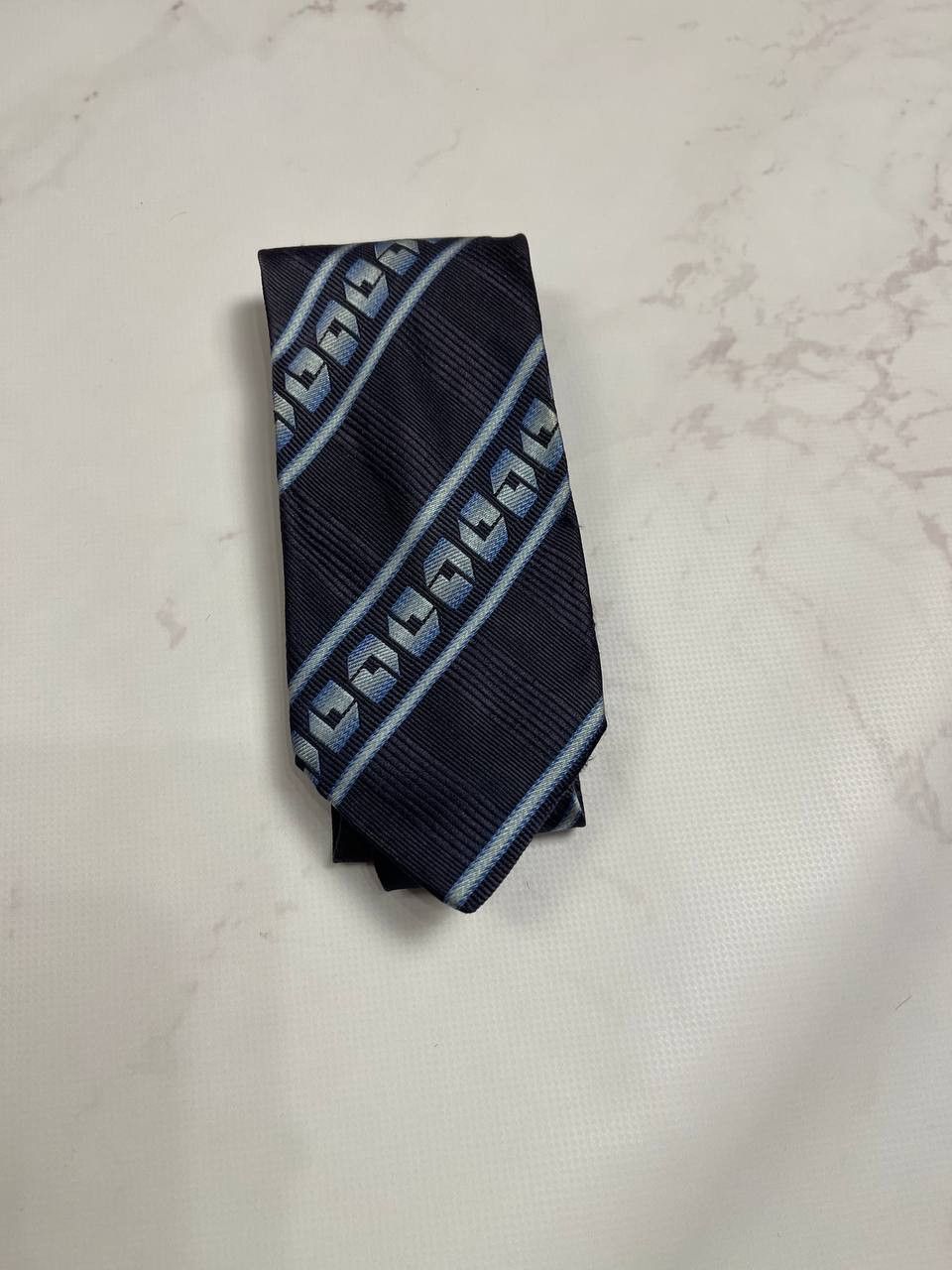 Versace Versace Vintage 90s Tie Silk Logo Size ONE SIZE - 2 Thumbnail