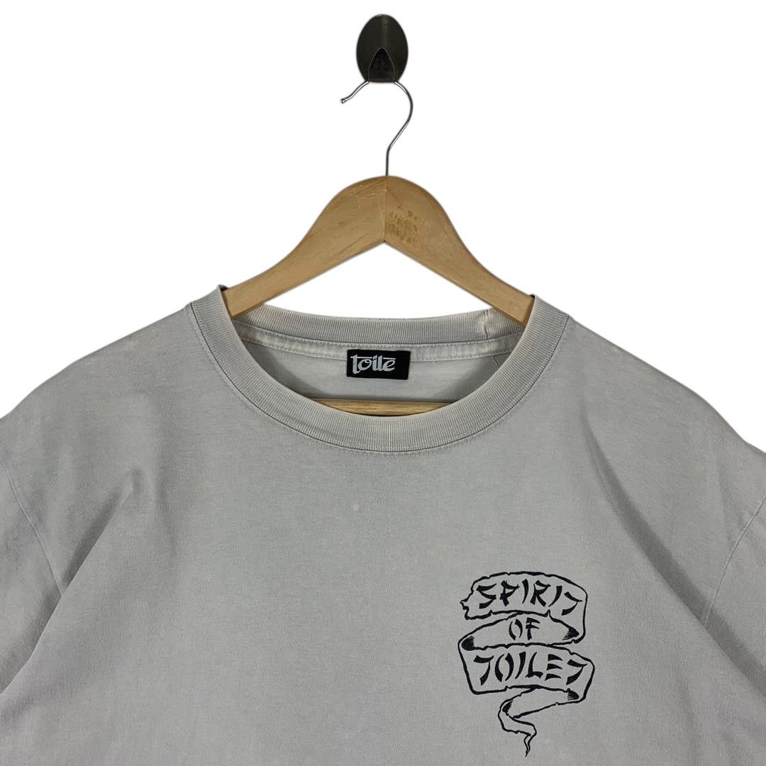 Japanese Brand Vintage Spirit of Toilet Japanese Samurai Skull Graphic Tee Size US M / EU 48-50 / 2 - 3 Thumbnail