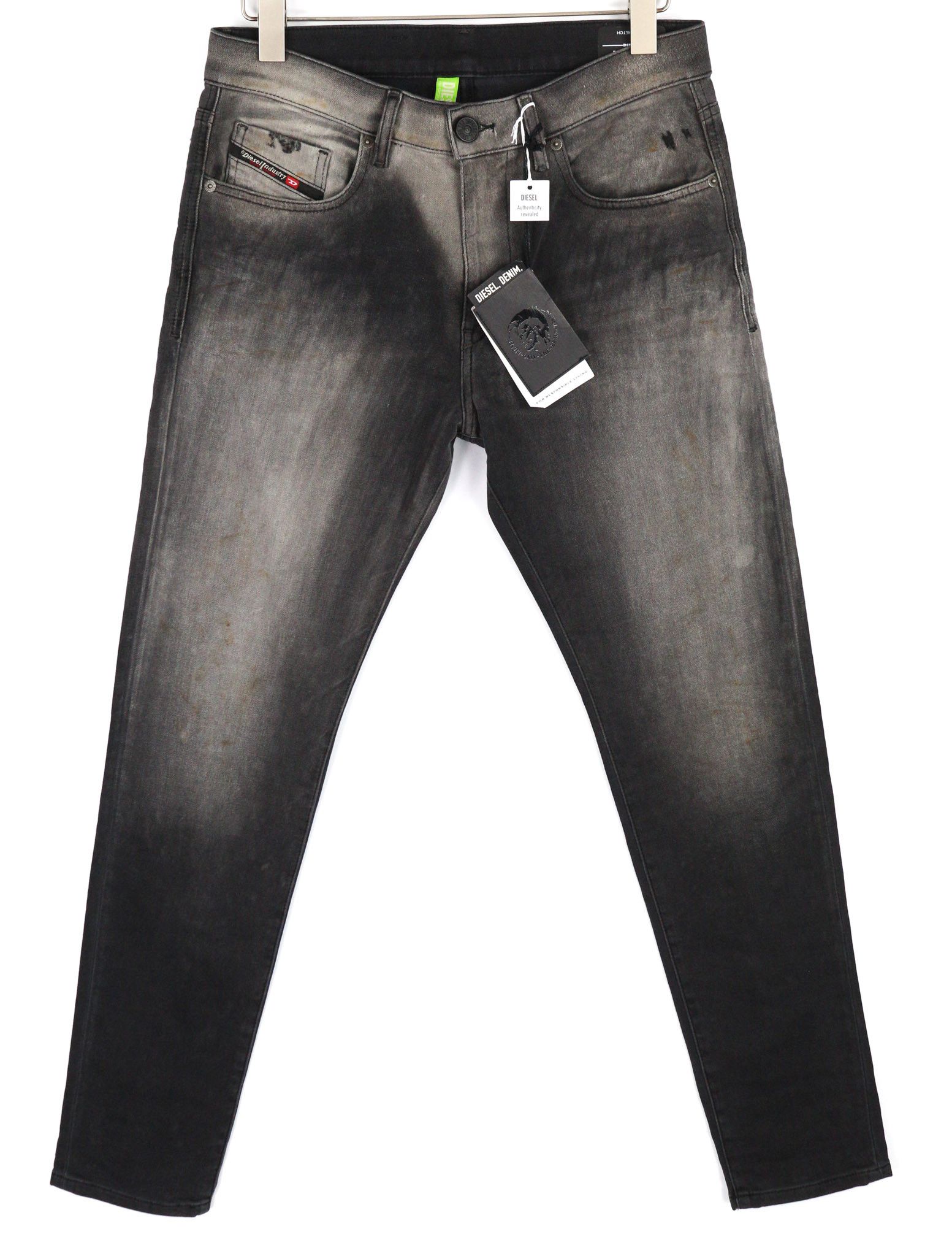 Diesel D-STRUKT JOGG 09B04 W30 Slim Stretch Black 40442 Size US 30 / EU 46 - 1 Thumbnail