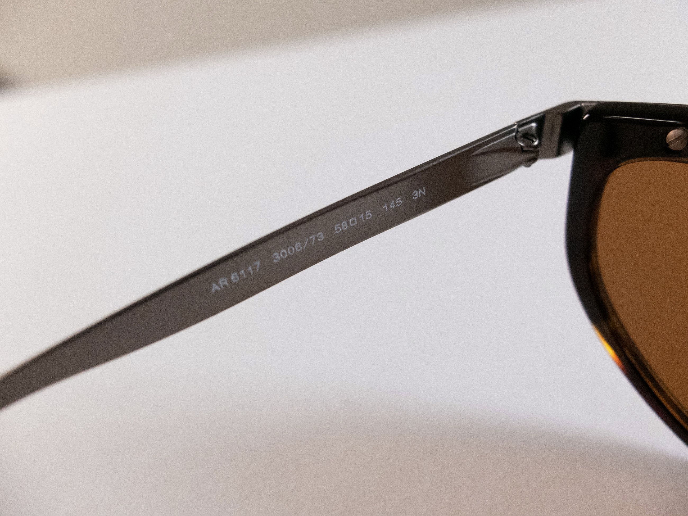 Giorgio Armani GIORGIO ARMANI brown tortoise shell & metallic sunglasses Size ONE SIZE - 6 Thumbnail