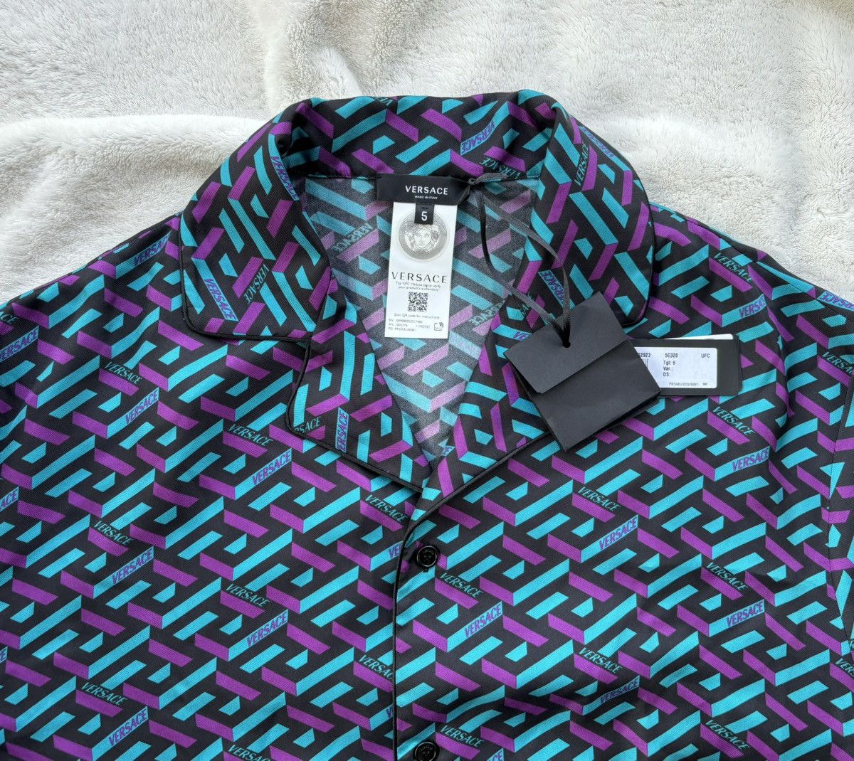 Versace Versace Greca Silk Evening Button Up Shirt Size US XXL / EU 58 / 5 - 4 Thumbnail