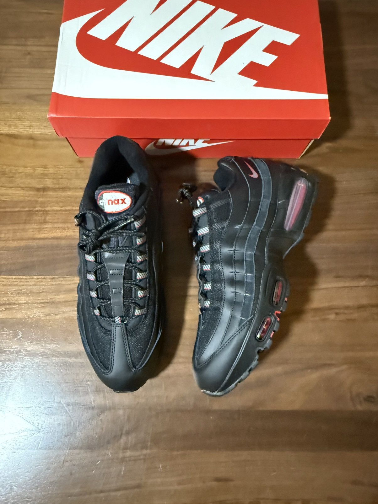 Nike Nike AIR MAX 95 'BIG BUBBLE BLACK UNIVERSITY RED' Size 11 Size US 11 / EU 44 - 1 Thumbnail