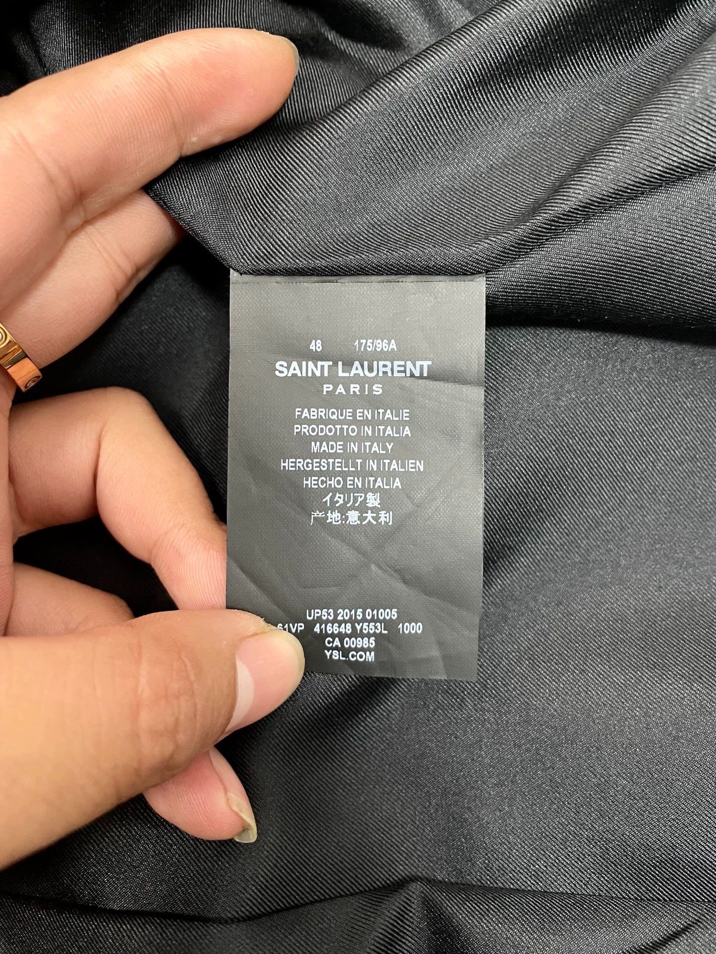 Saint Laurent Paris Authentic Saint Laurent SLP Double-Breasted Military Jacket Size US M / EU 48-50 / 2 - 3 Thumbnail