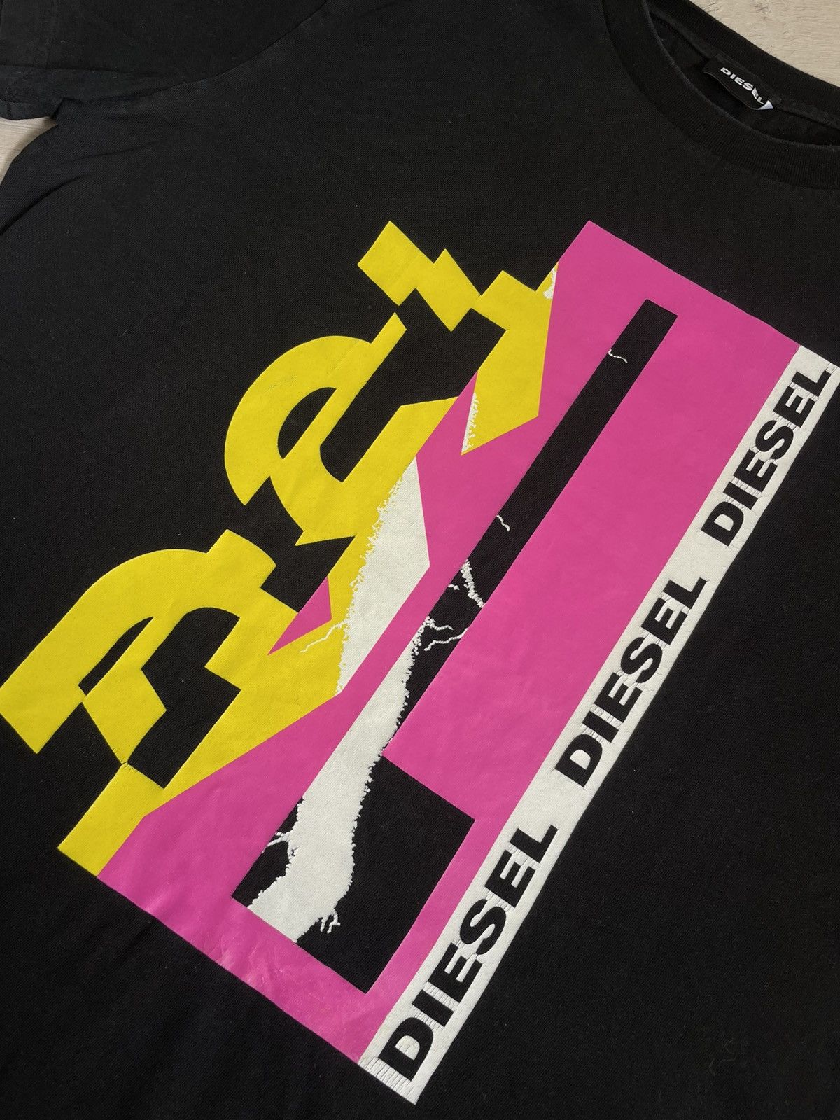 Designer × Diesel Rare Big Logo Diesel Electric Techno T-shirt Size US S / EU 44-46 / 1 - 5 Thumbnail