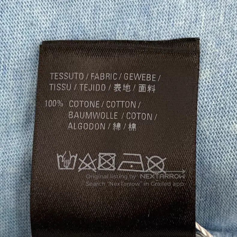 Balenciaga Balenciaga Light blue logo letter embroidery cotton round Size US XS / EU 42 / 0 - 7 Thumbnail