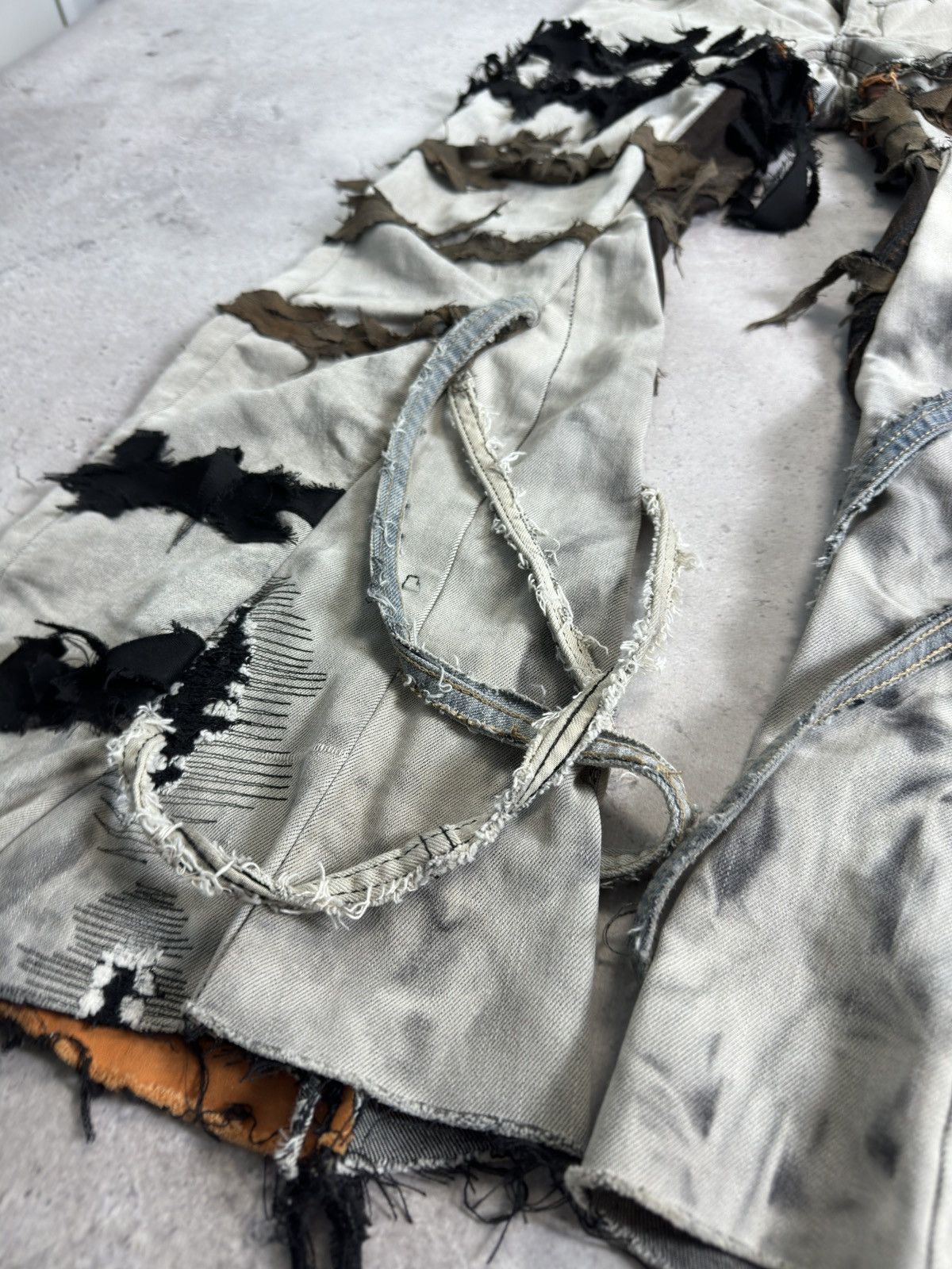 Japanese Brand Avant-Garde Bandage Bootcut Flare Rick Owen’s Style Pants Size US 30 / EU 46 - 2 Thumbnail