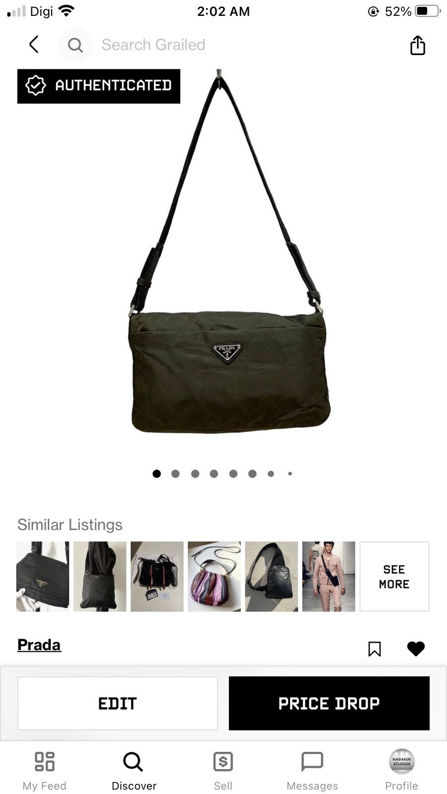 Prada PRADA GREEN SHOULDER BAG Size ONE SIZE - 21 Thumbnail