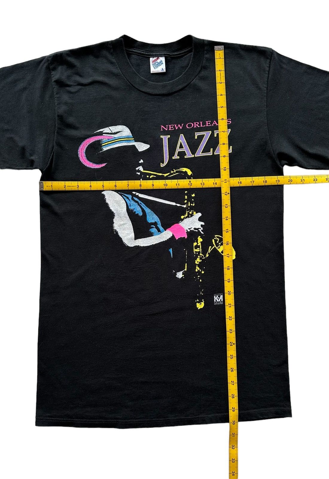 Vintage Vintage Kelley Abide New Orleans Jazz T Shirt Size US L / EU 52-54 / 3 - 7 Thumbnail