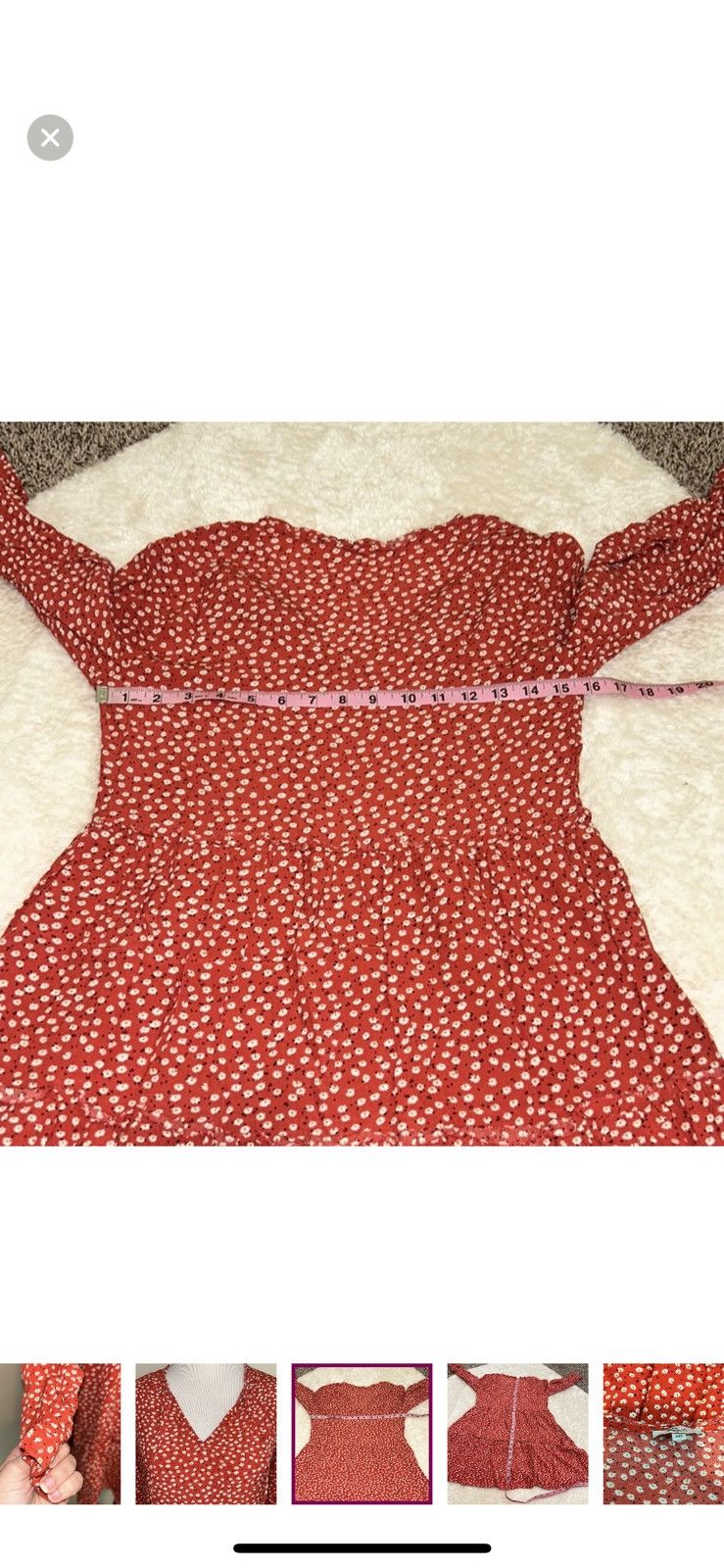 Rails Rails xxs everly carmine daisies mini dress Size XXS / US 00 / IT 34 - 3 Thumbnail